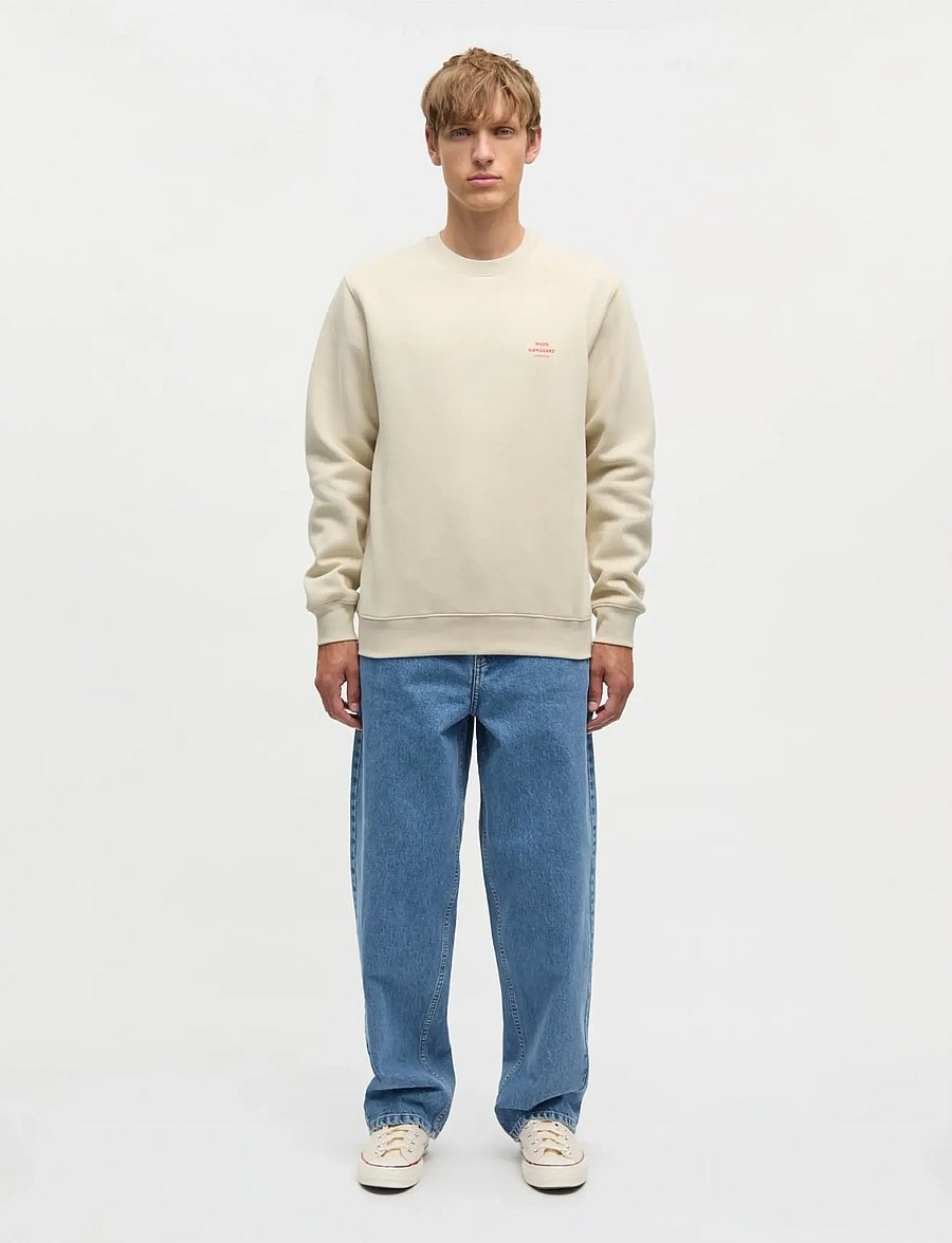Mads Nørgaard - Standard Crew Logo Sweat FAV - shop by occasion - castle wall - 0