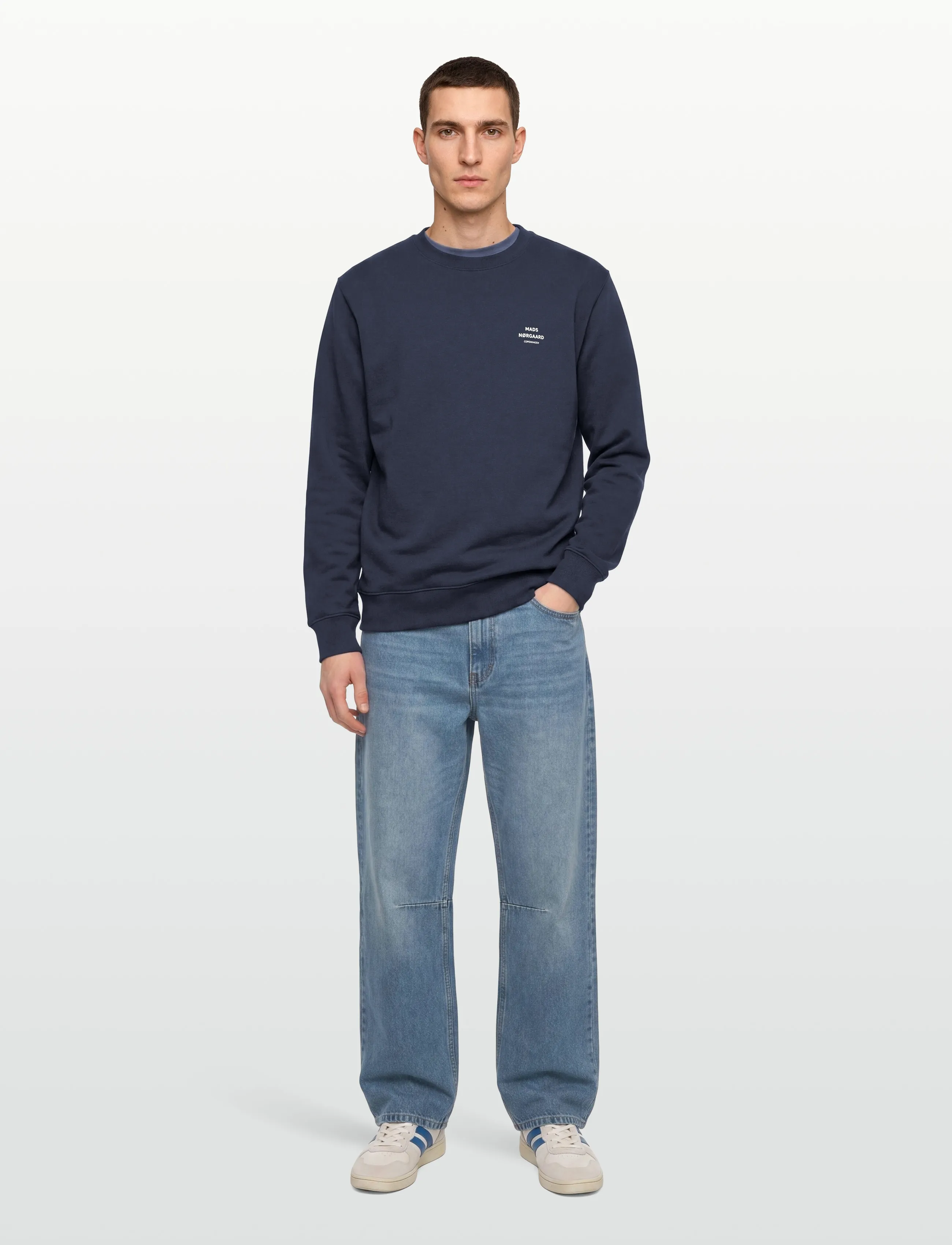 Mads Nørgaard - Standard Crew Logo Sweat FAV - feriefavoritter - parisian night - 0