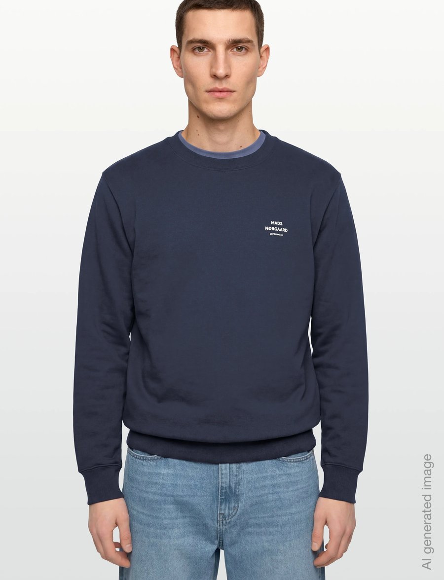 Mads Nørgaard - Standard Crew Logo Sweat FAV - shop by occasion - parisian night - 3
