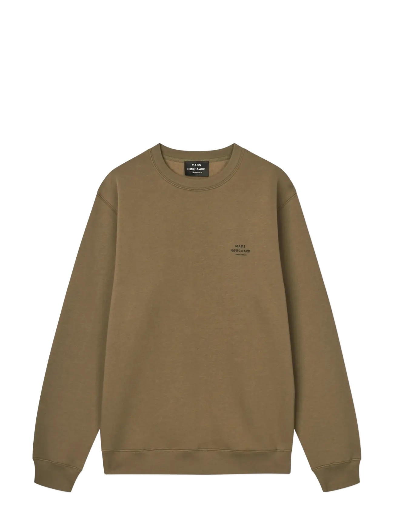 Mads Nørgaard Standard Crew Logo Sweat FAV - Dressipluusid ja pusad - TARMAC / khaki/green