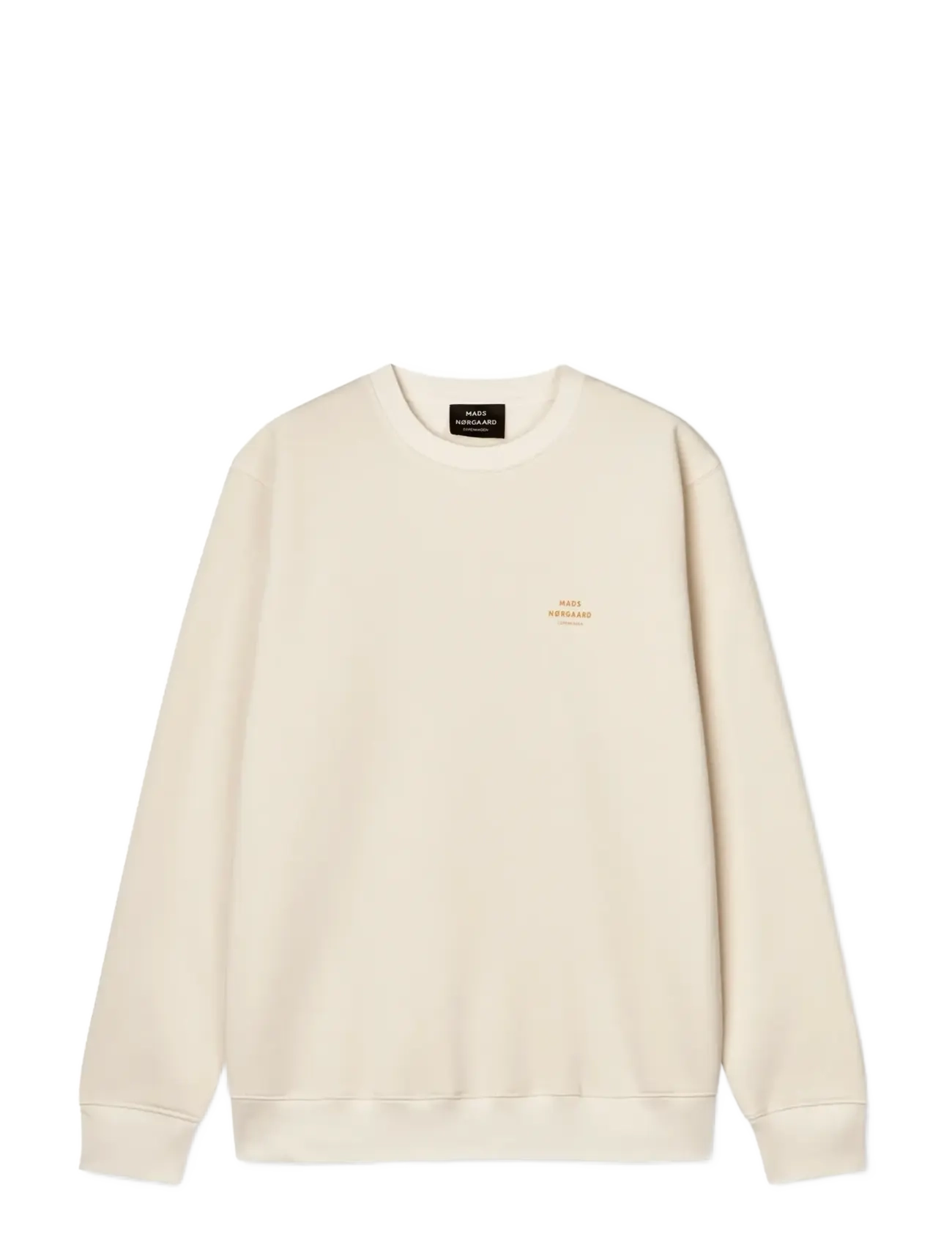 MADS NØRGAARD Standard Crew Logo Sweat Cream - L - Herren