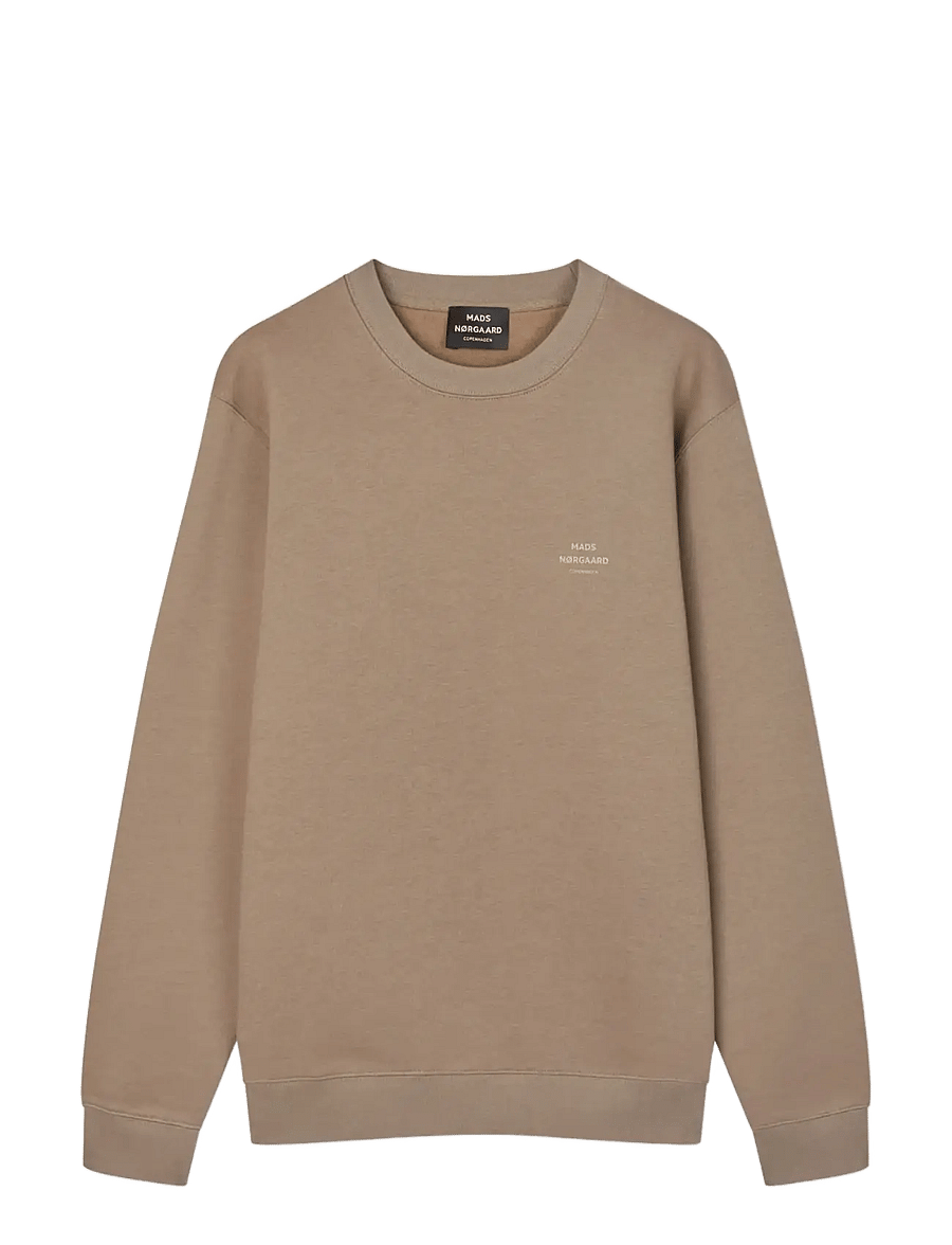 Mads Nørgaard - Standard Crew Logo Sweat FAV - sweatshirts - walnut - 0
