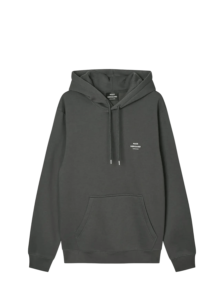 Mads Nørgaard - Standard Hoodie Logo Sweat FAV - hoodies - asphalt - 0