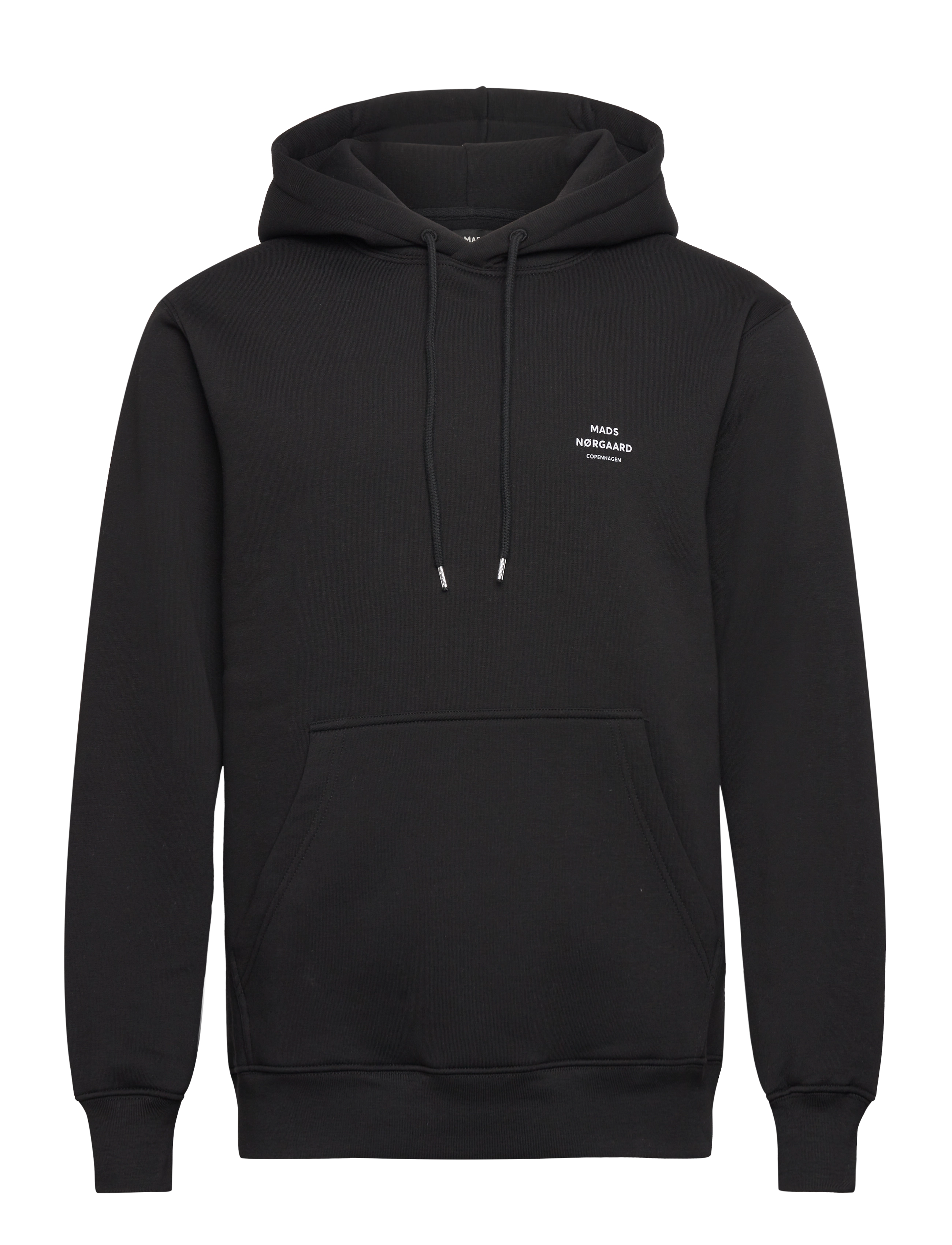 MADS NØRGAARD Standard Hoodie Logo Sweat Schwarz - XL - Herren