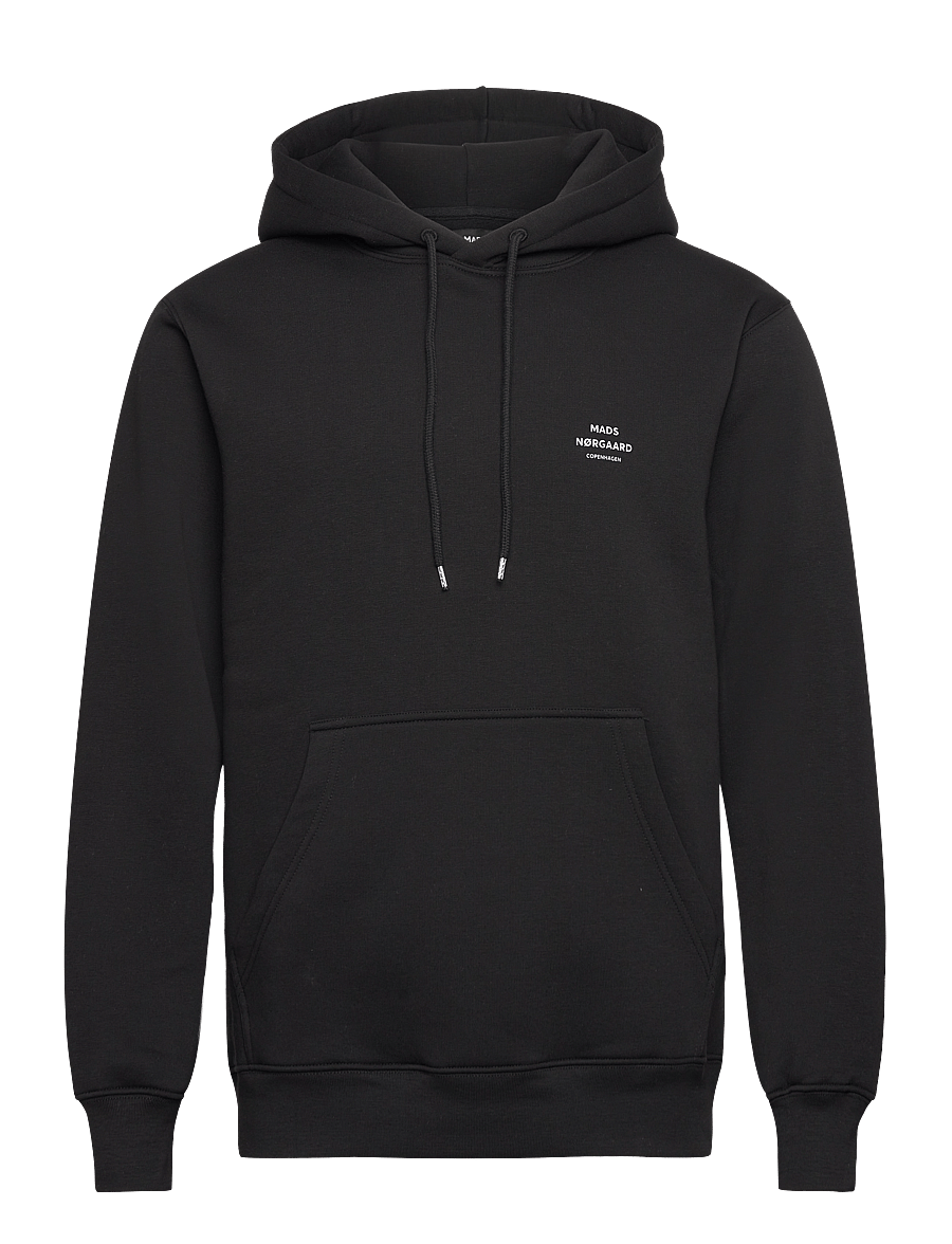 Mads Nørgaard - Standard Hoodie Logo Sweat FAV - hoodies - black - 0