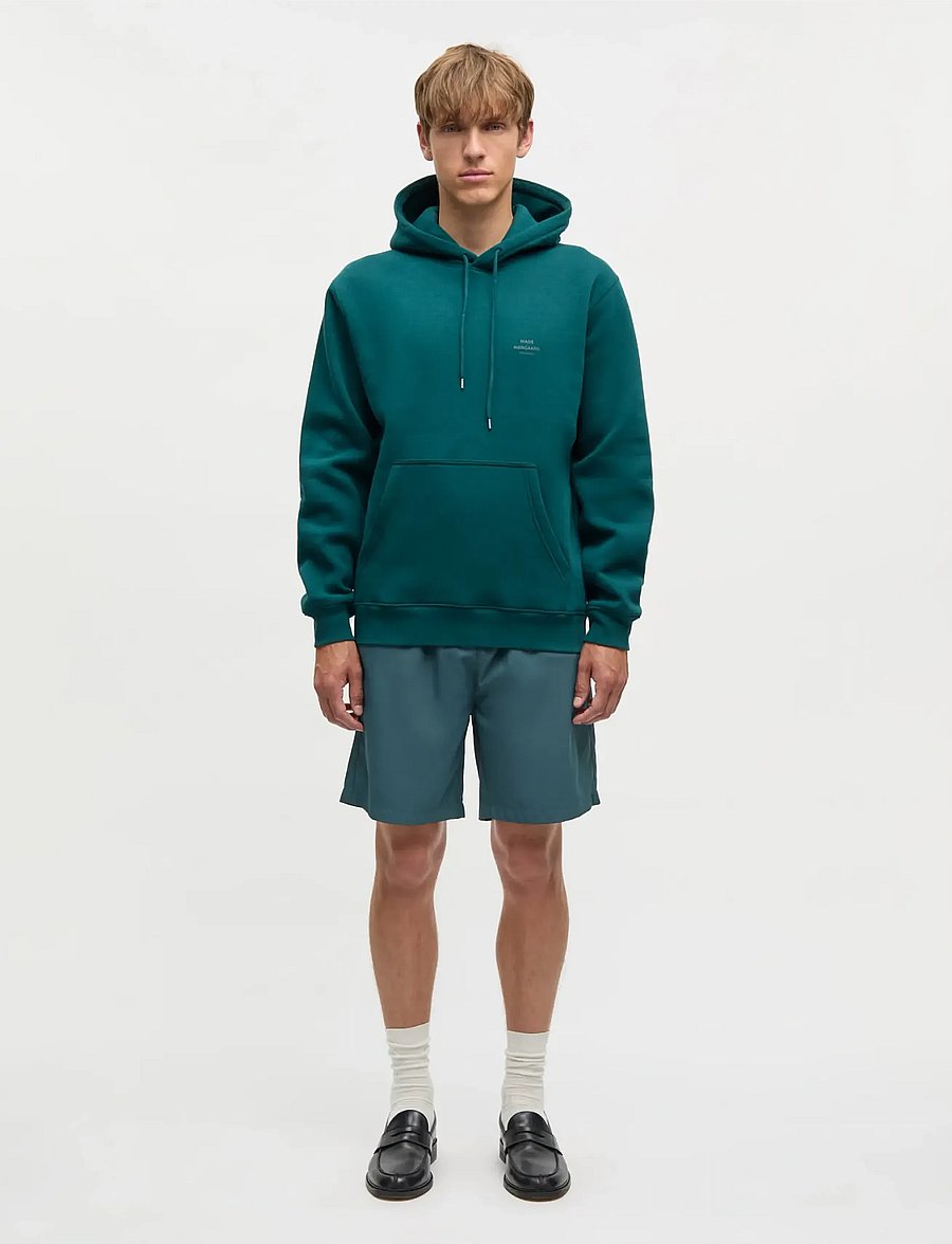 Mads Nørgaard - Standard Hoodie Logo Sweat FAV - kapuzenpullover - deep sea - 0