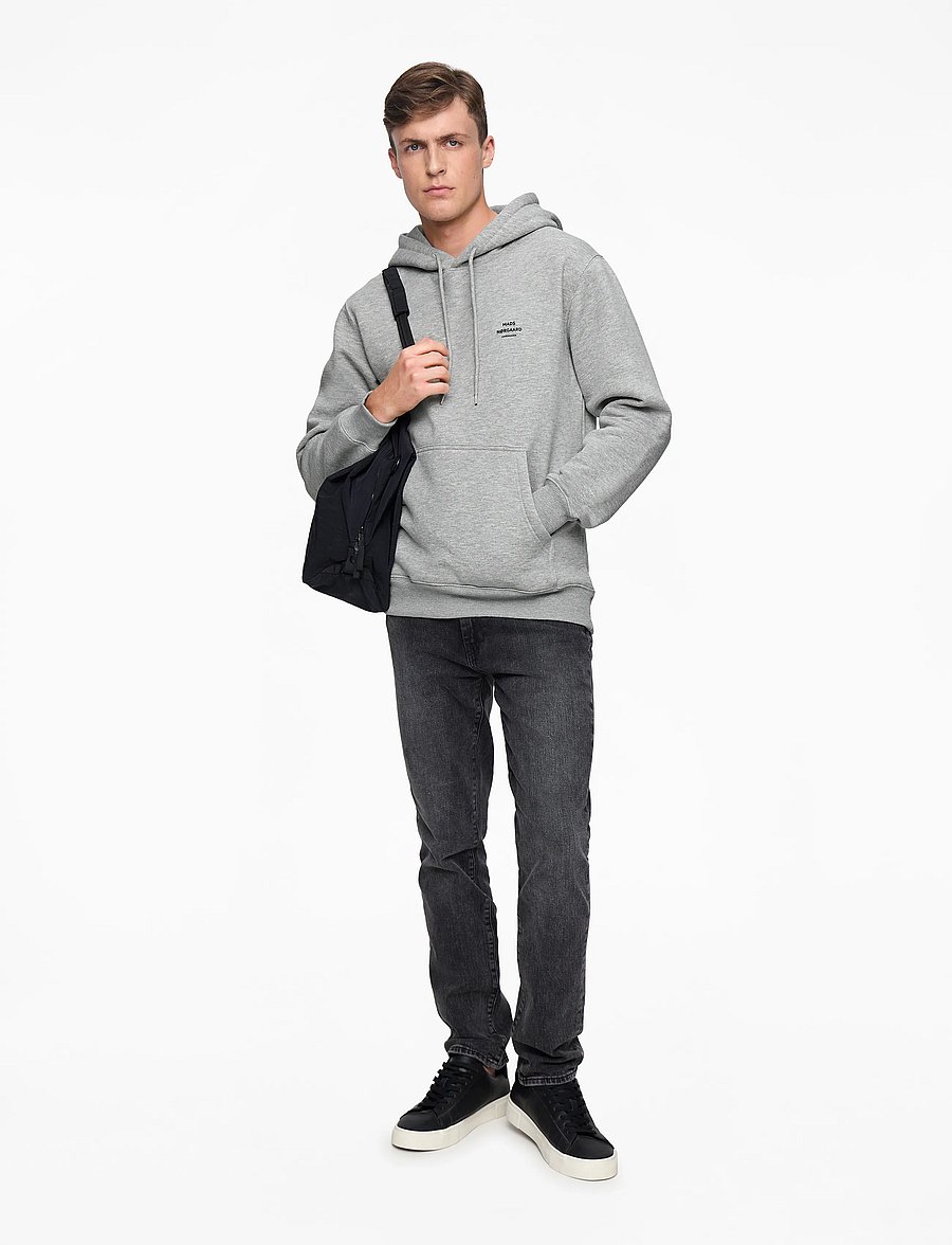 Mads Nørgaard - Standard Hoodie Logo Sweat FAV - kapuzenpullover - grey melange - 2
