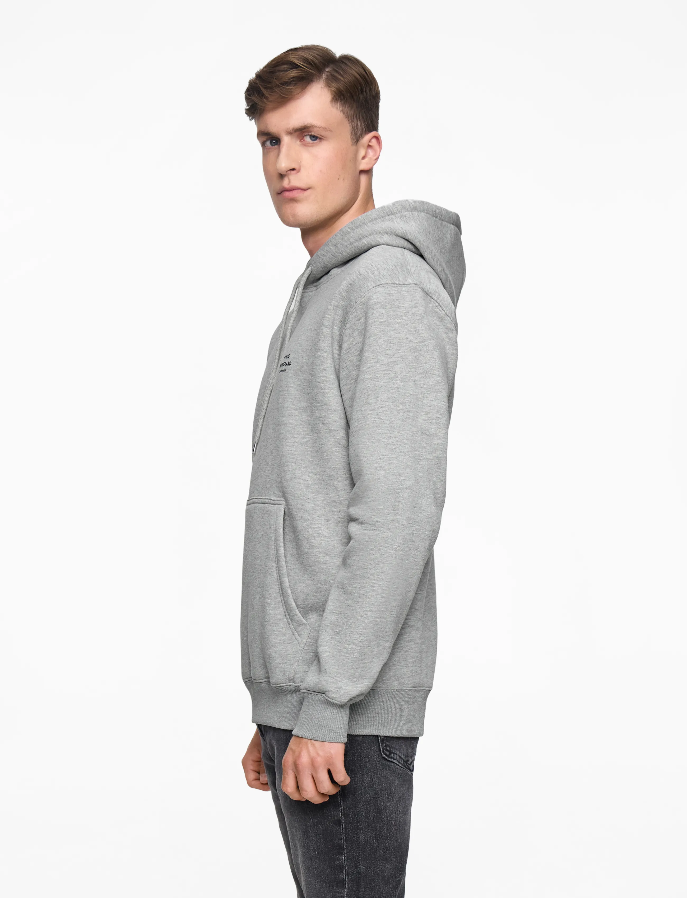 Mads Nørgaard - Standard Hoodie Logo Sweat - kapuzenpullover - grey melange - 3