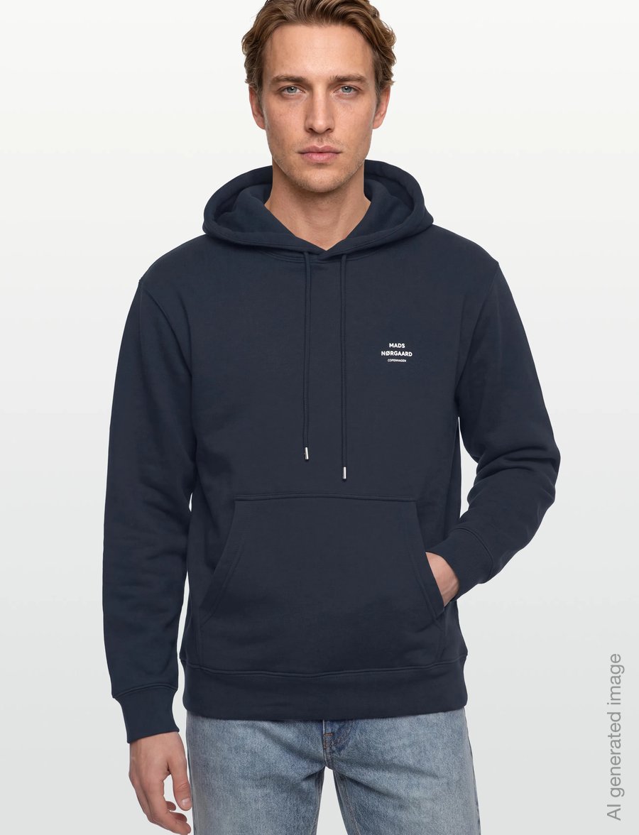 Mads Nørgaard - Standard Hoodie Logo Sweat FAV - hoodies - parisian night - 3