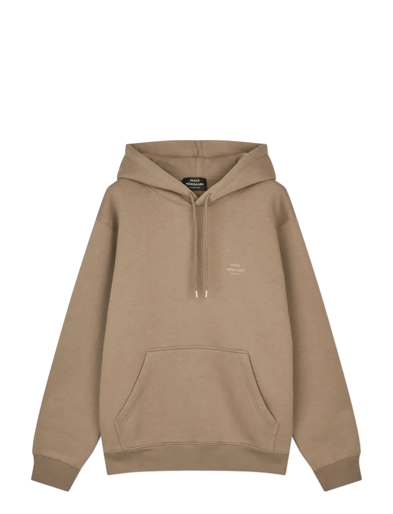 MADS NØRGAARD Standard Hoodie Logo Sweat Beige - XXL - Herren