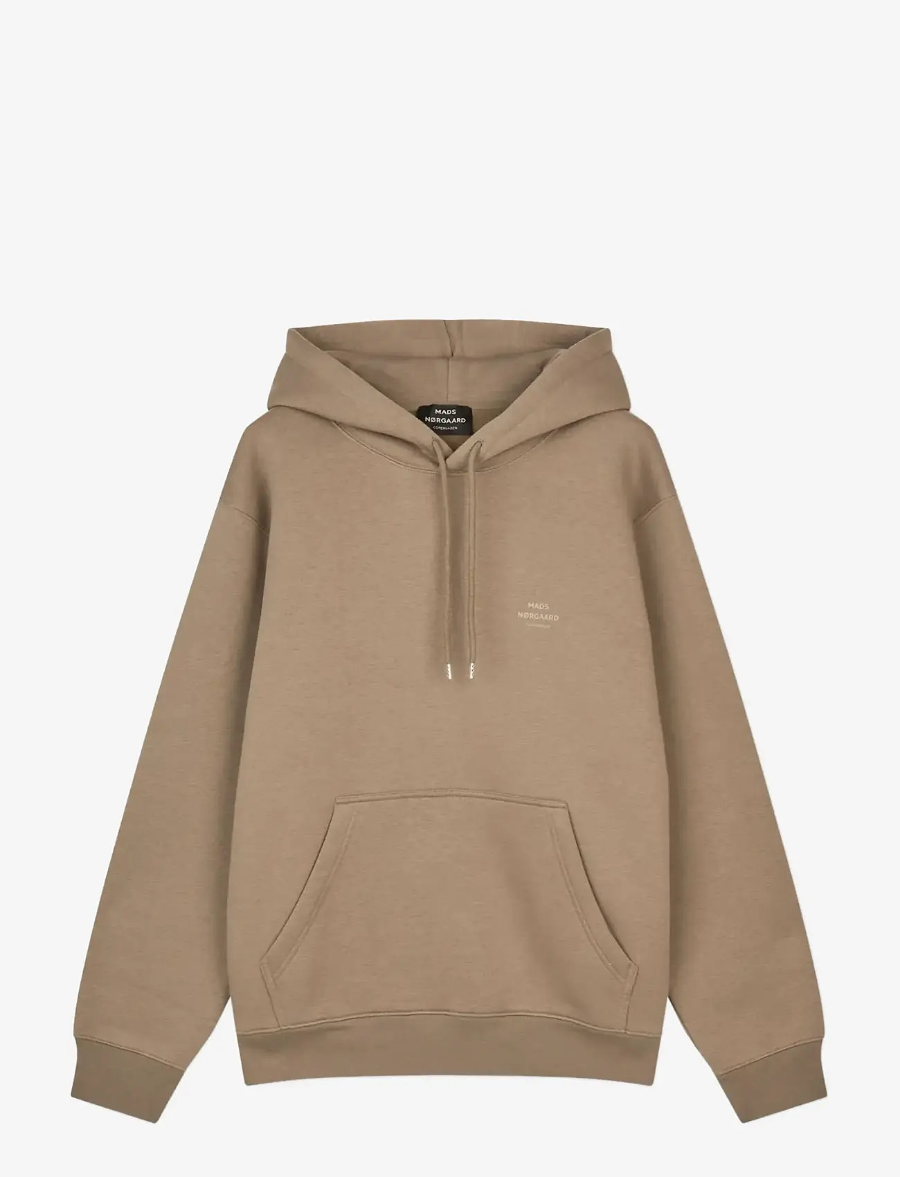 Mads Nørgaard - Standard Hoodie Logo Sweat FAV - hoodies - walnut - 1