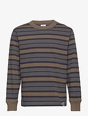 Mads Nørgaard - Combed Jersey Carlito Tee LS - marškinėliai ilgomis rankovėmis - asphalt/deep well/tarmac - 0