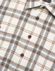 Mads Nørgaard - Soft Wool Roar Check Shirt - rutiga skjortor - almond milk check - 3