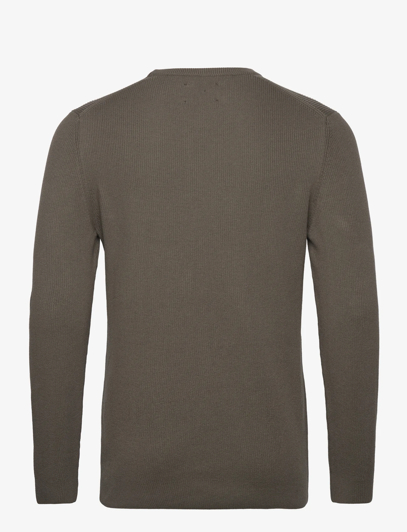 Mads Nørgaard - Tight Cotton Ulf Knit - rund hals - tarmac - 1