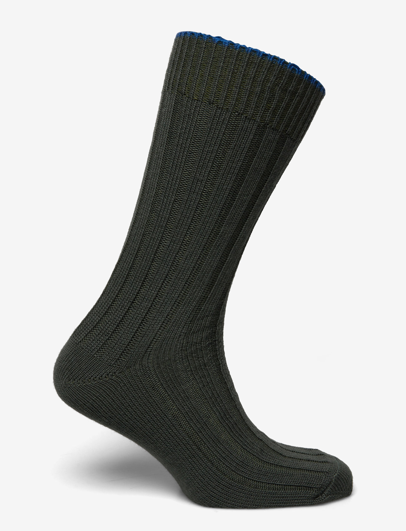 Mads Nørgaard - Woolen Carl Rib Socks - grape leaf - 1