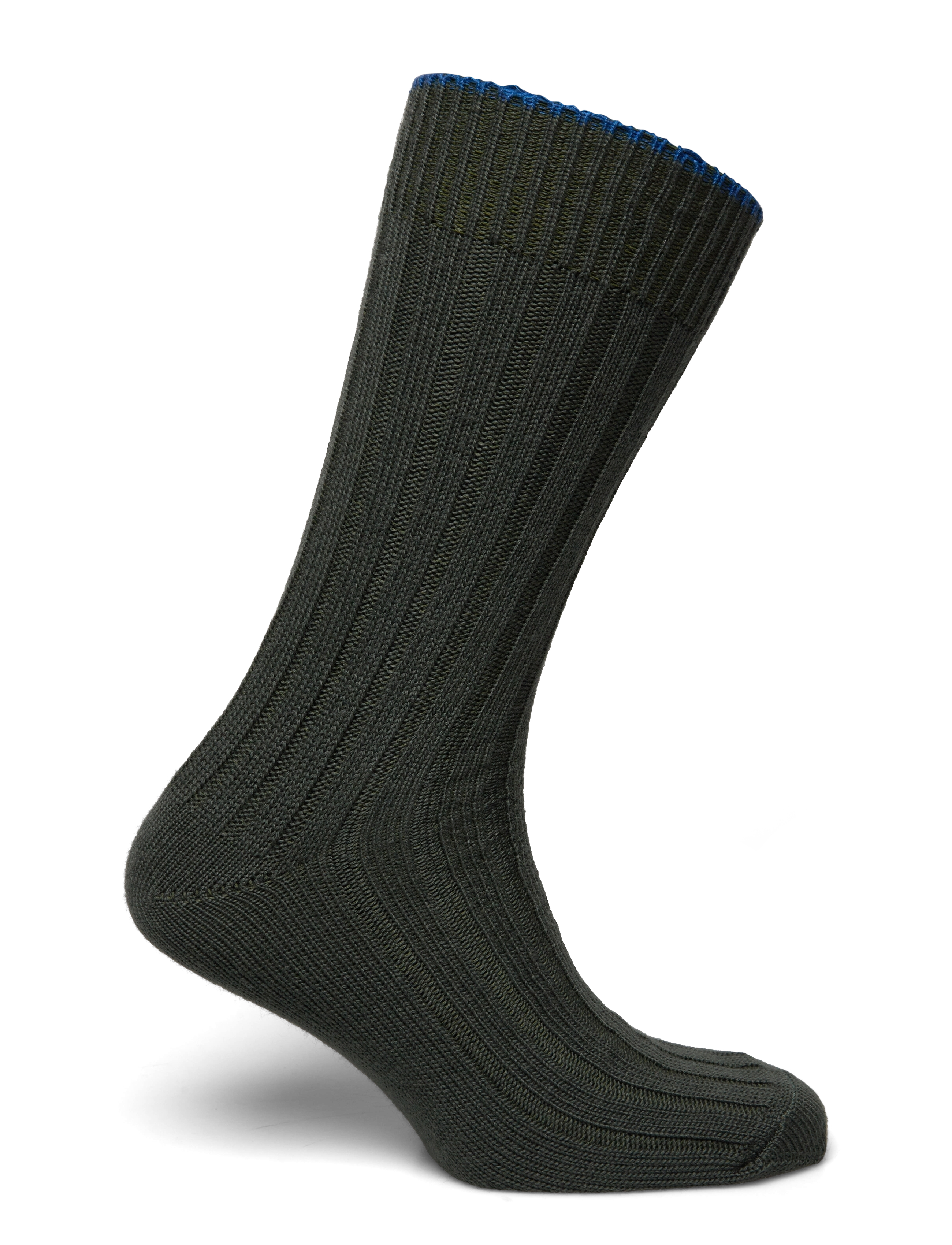 Mads Nørgaard - Woolen Carl Rib Socks - grape leaf - 1