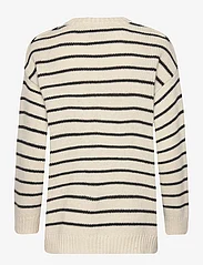 Mads Nørgaard - Recycled Iceland Lefty Sweater - jumpers - black/winter white - 1
