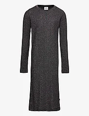 Mads Nørgaard - 2x2 Lurex Dubina Dress - long-sleeved casual dresses - multi black - 0