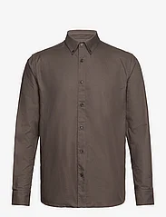 Mads Nørgaard - Cotton Oxford Sune Shirt BD - oxford skjorter - beluga - 0