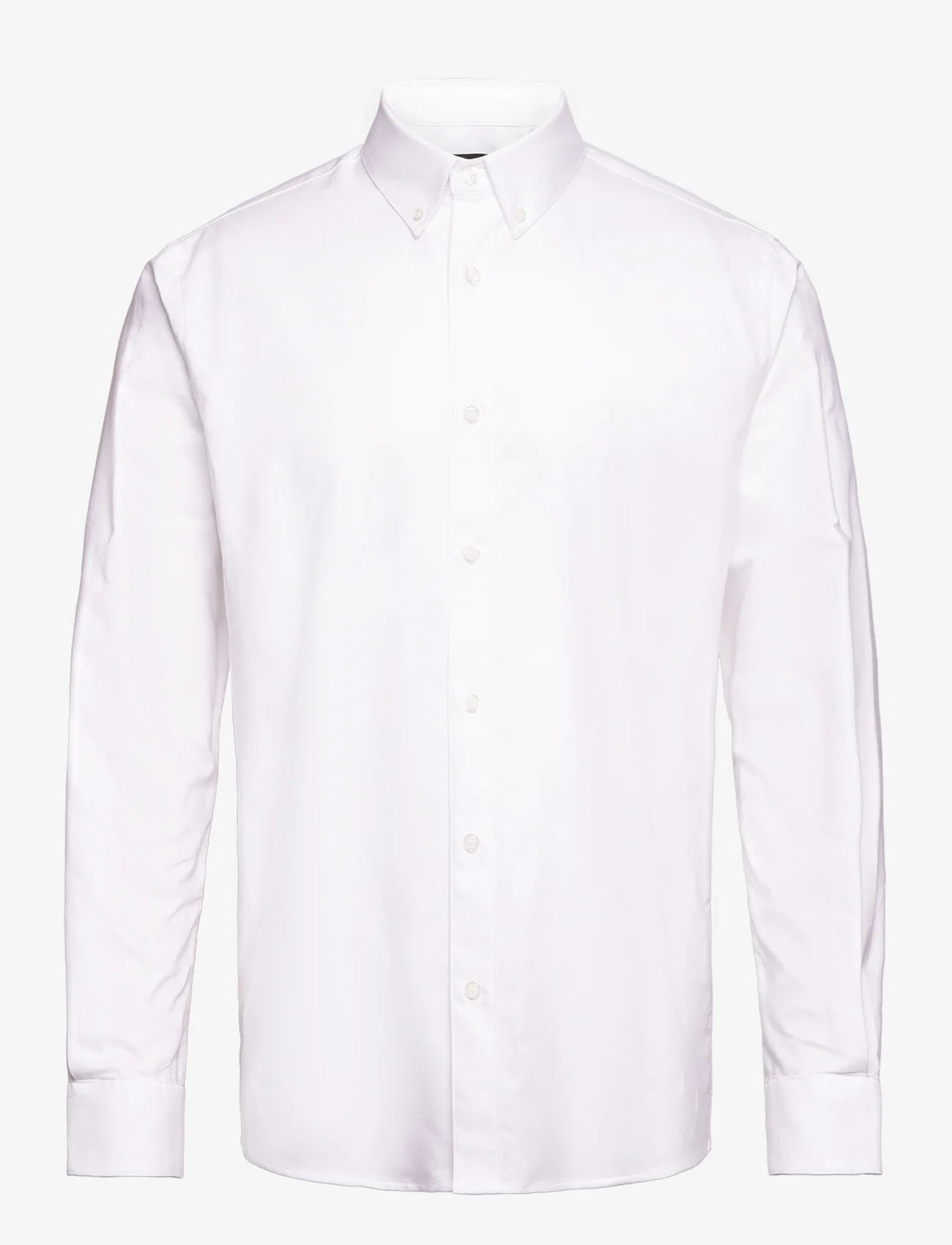 Mads Nørgaard - Cotton Oxford Sune Shirt BD - oxford skjorter - white - 0