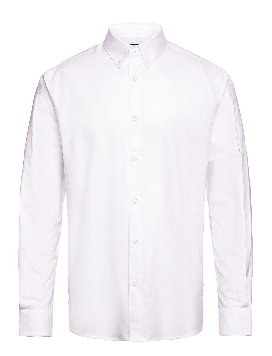 Mads Nørgaard - Cotton Oxford Sune Shirt BD - white - 0