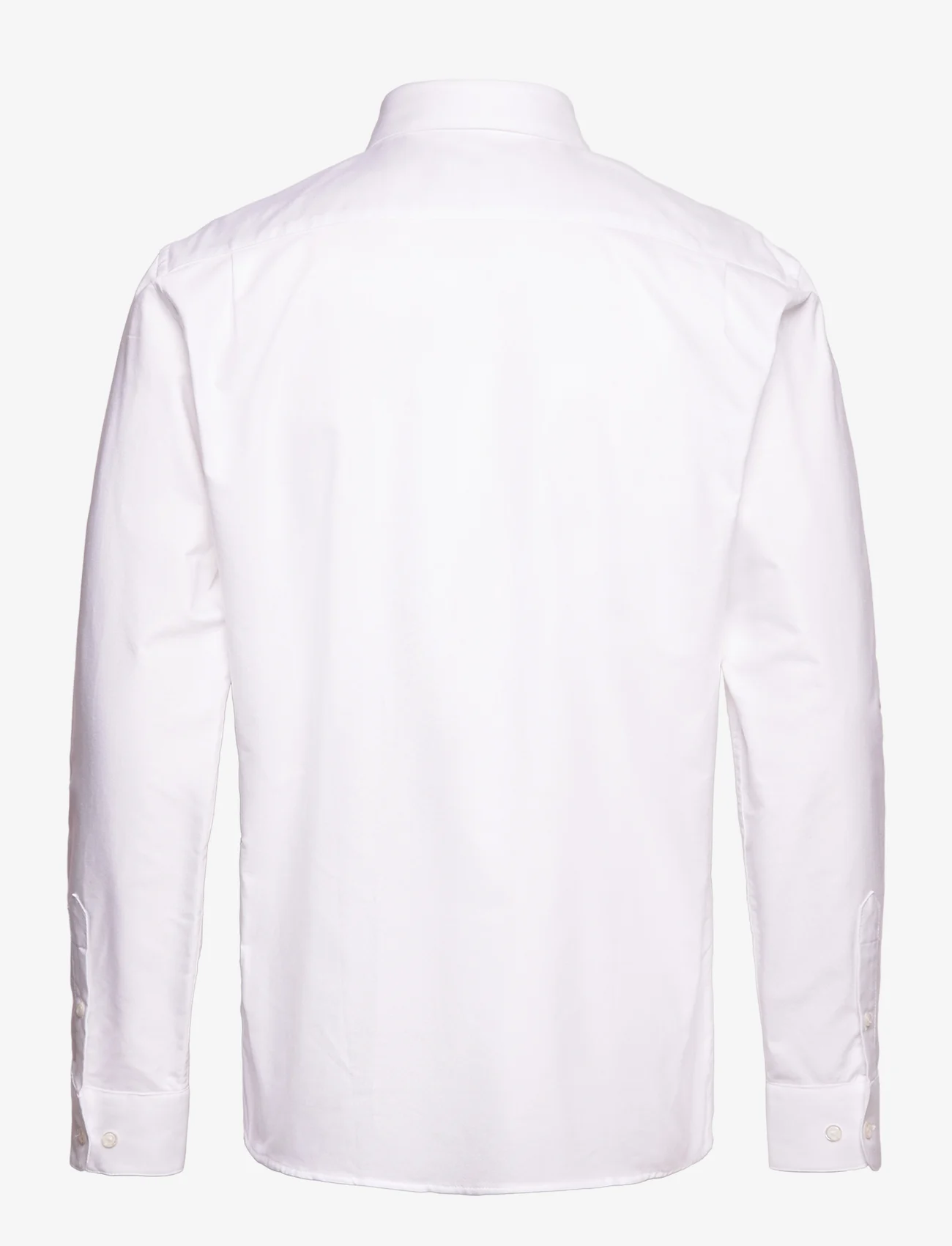 Mads Nørgaard - Cotton Oxford Sune Shirt BD - oxford stila krekli - white - 1