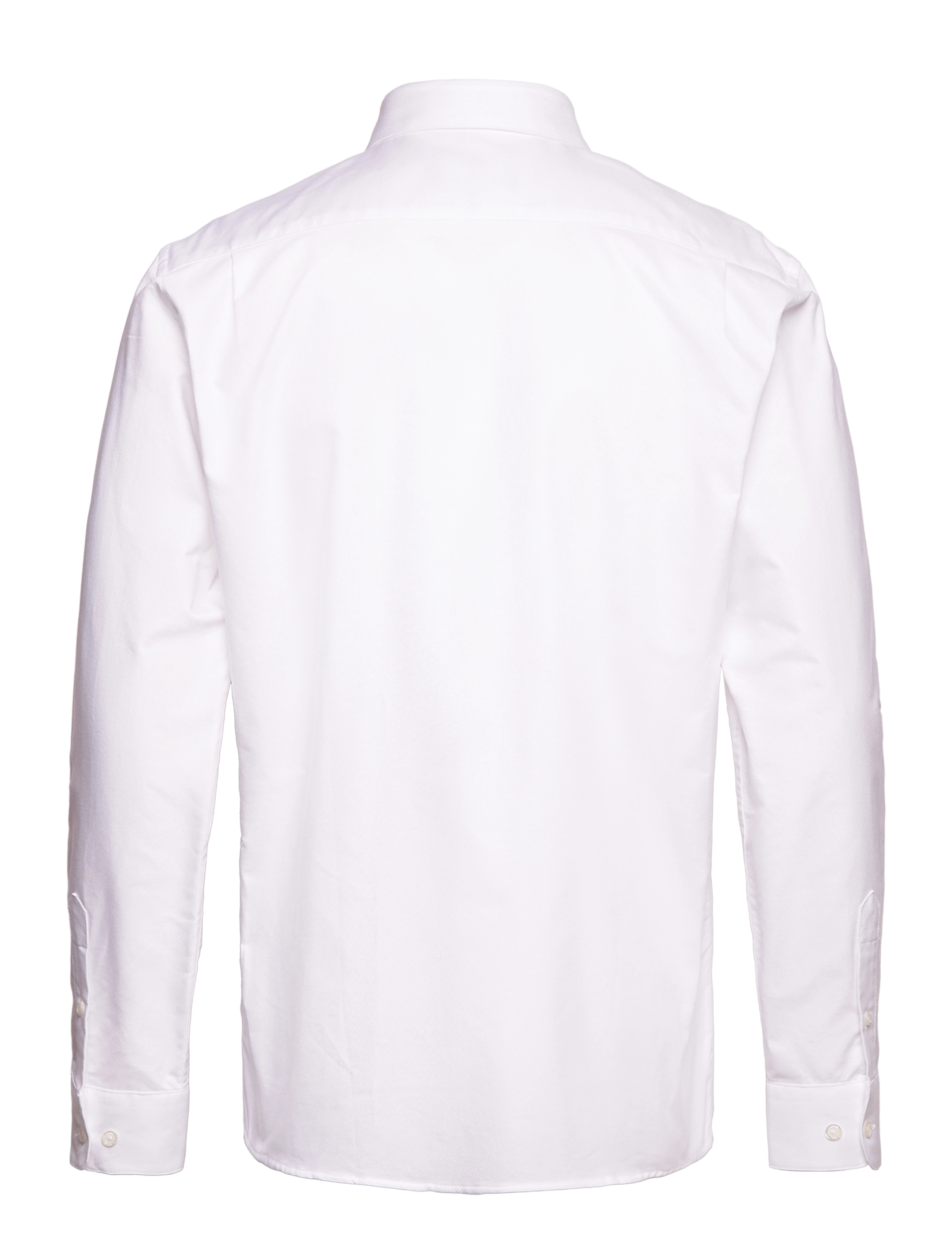 Mads Nørgaard - Cotton Oxford Sune Shirt BD - white - 1