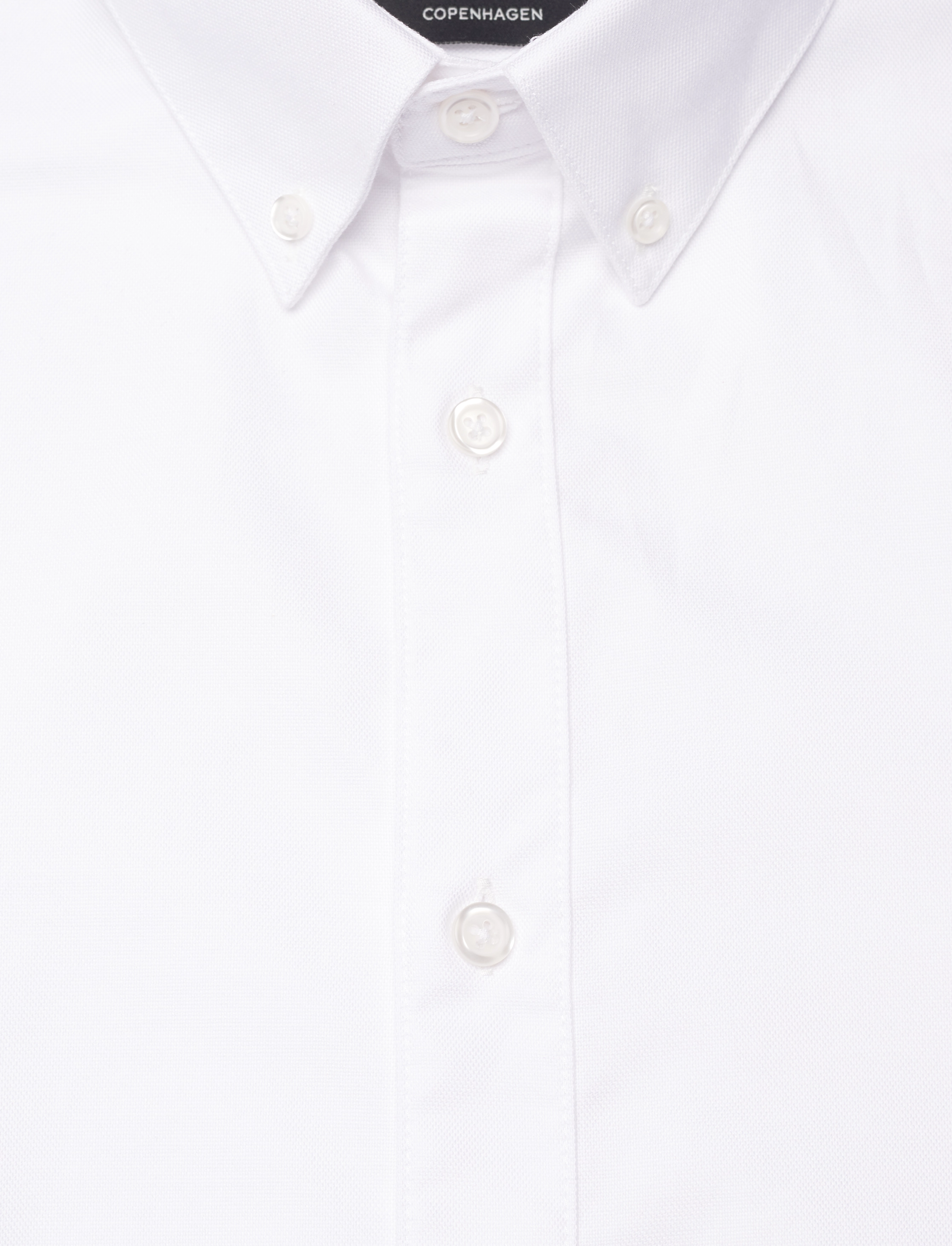 Mads Nørgaard - Cotton Oxford Sune Shirt BD - white - 2