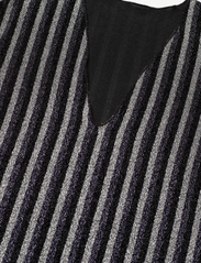 Mads Nørgaard - Glitter Jersey Hathena Dress - midikleider - glitter stripe/ silver - 2