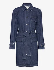 Mads Nørgaard - Heavy Denim Jeiru Coat - jeansklänningar - vintage blue - 0