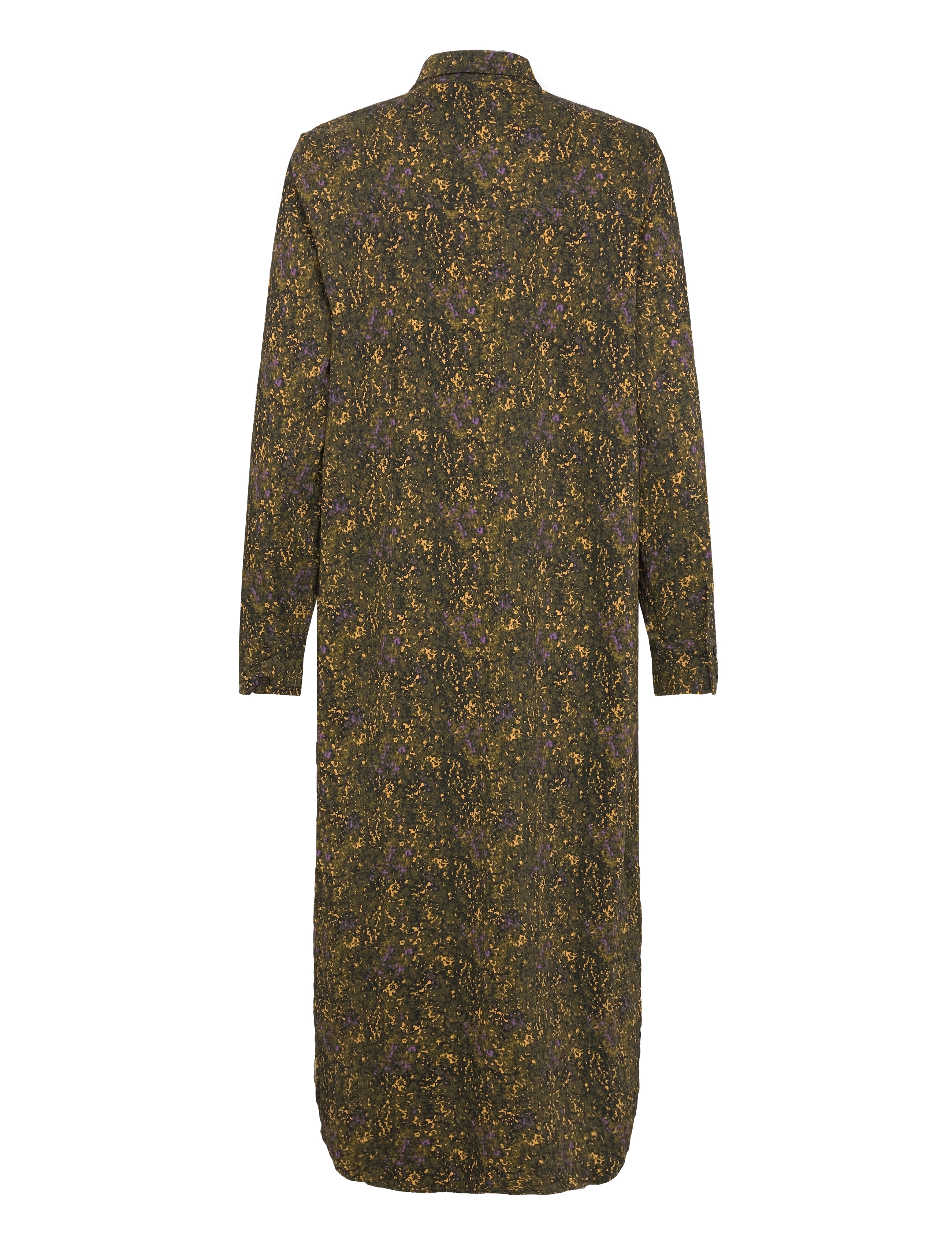 Mads Nørgaard - Crinckle Pop Zindi Dress AOP - field aop/olive branch - 1