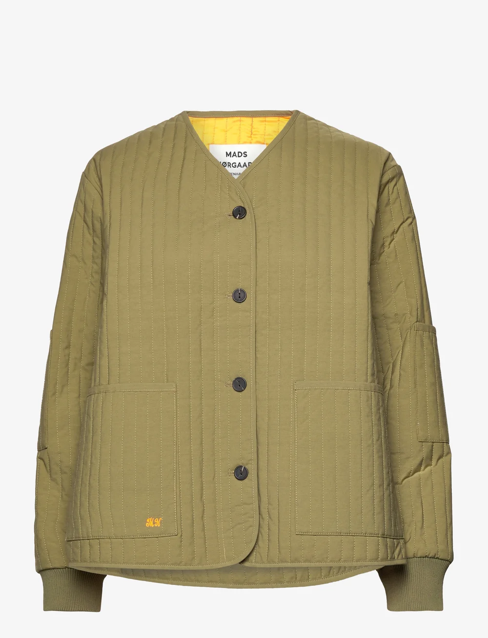 Mads Nørgaard - Cloud Harue Jacket - quilted jackets - olive branch - 0