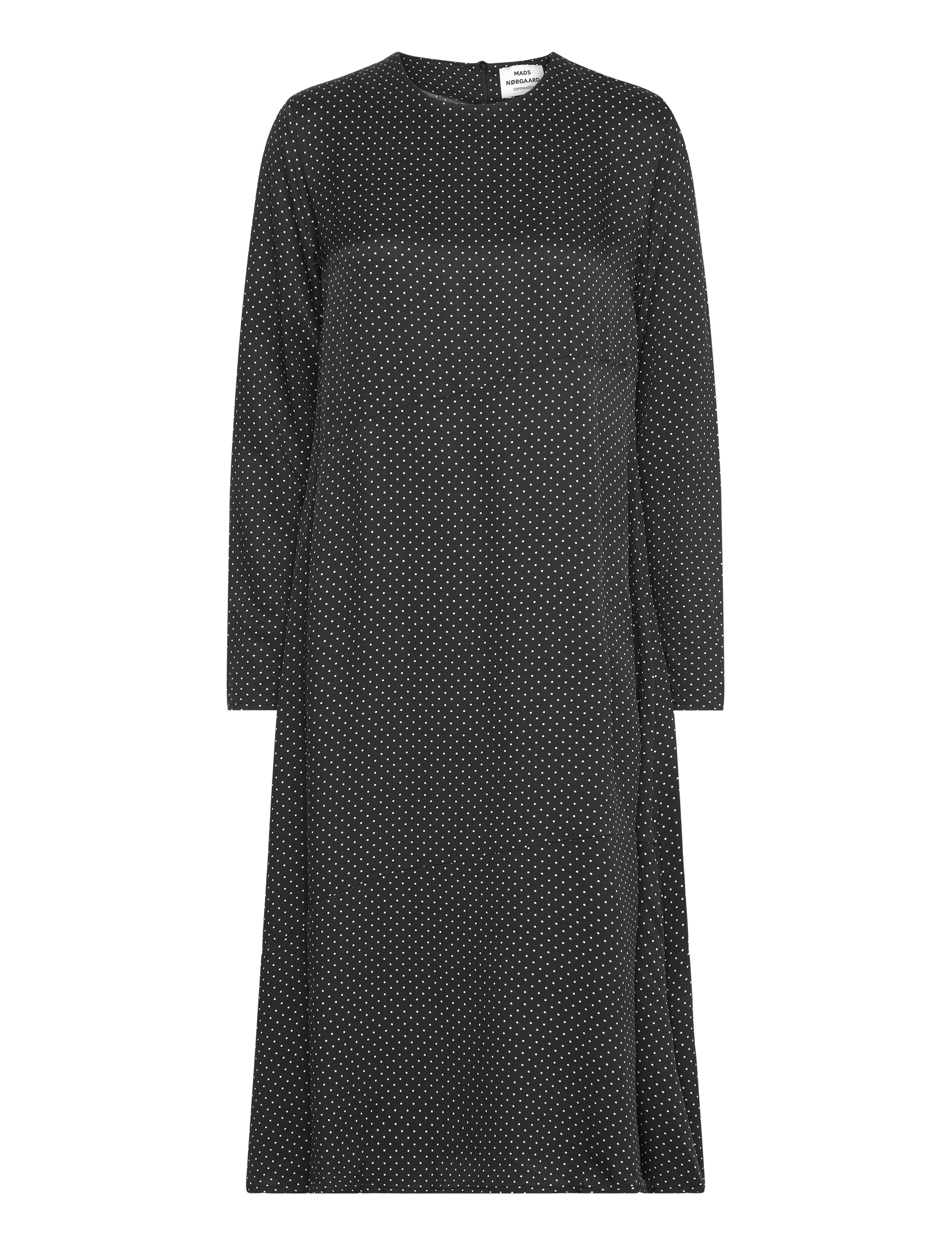 Mads Nørgaard Star Enna Dress AOP - Mads Nørgaard - MICRO DOT AOP/BLACK / black