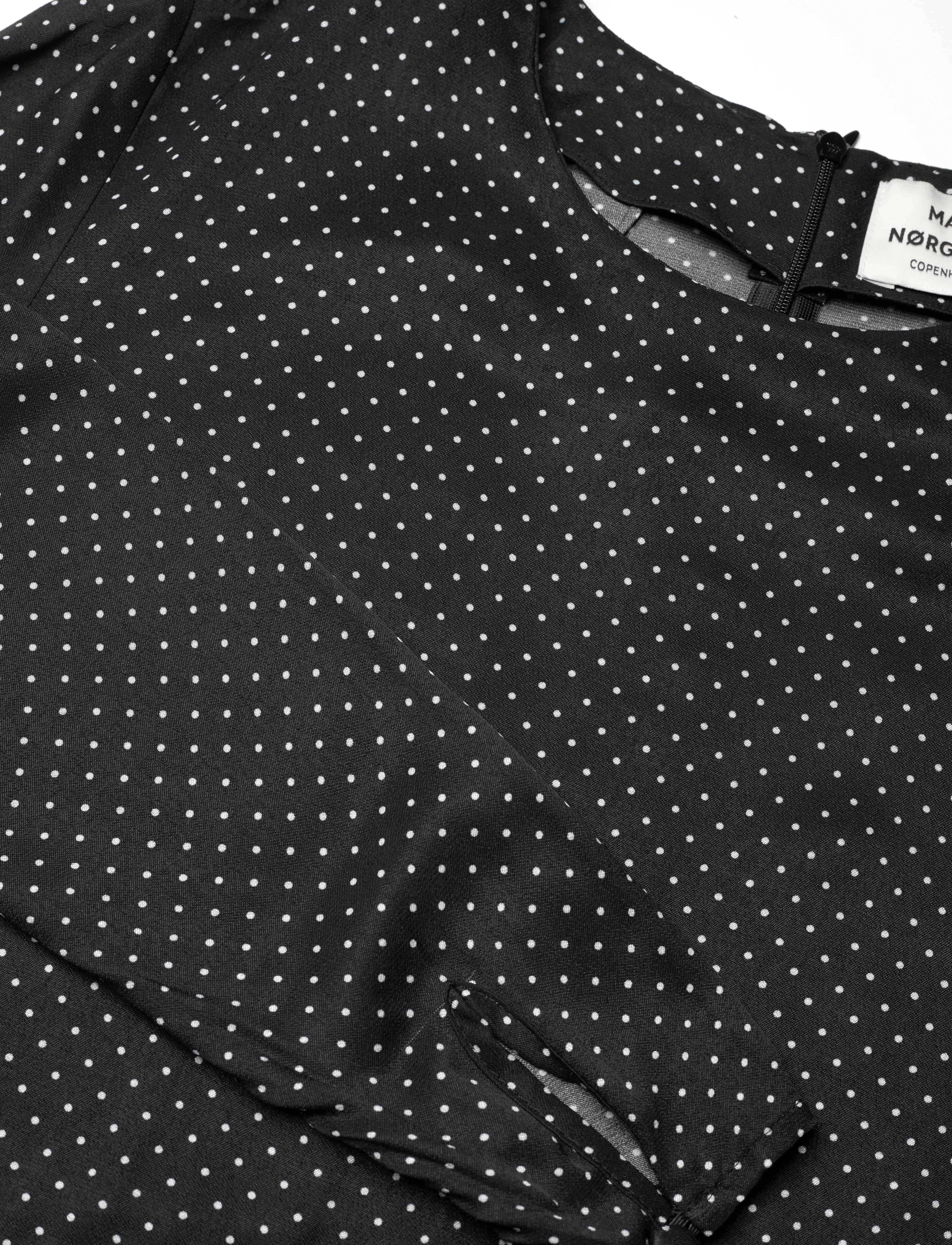 Mads Nørgaard - Star Enna Dress AOP - midi kjoler - micro dot aop/black - 2