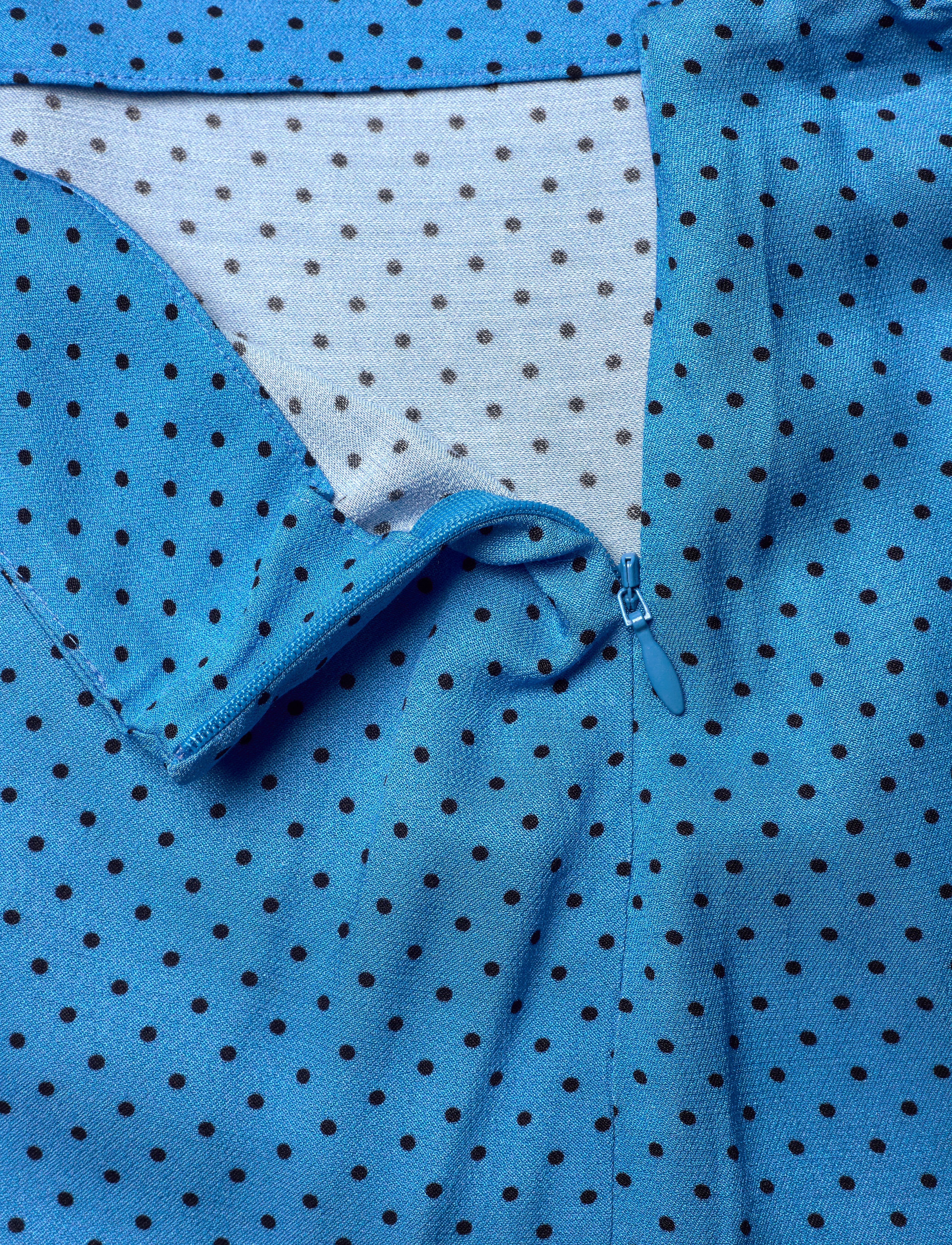 Mads Nørgaard - Star Nanna Skirt AOP - micro dot aop/mediterranean bl - 2