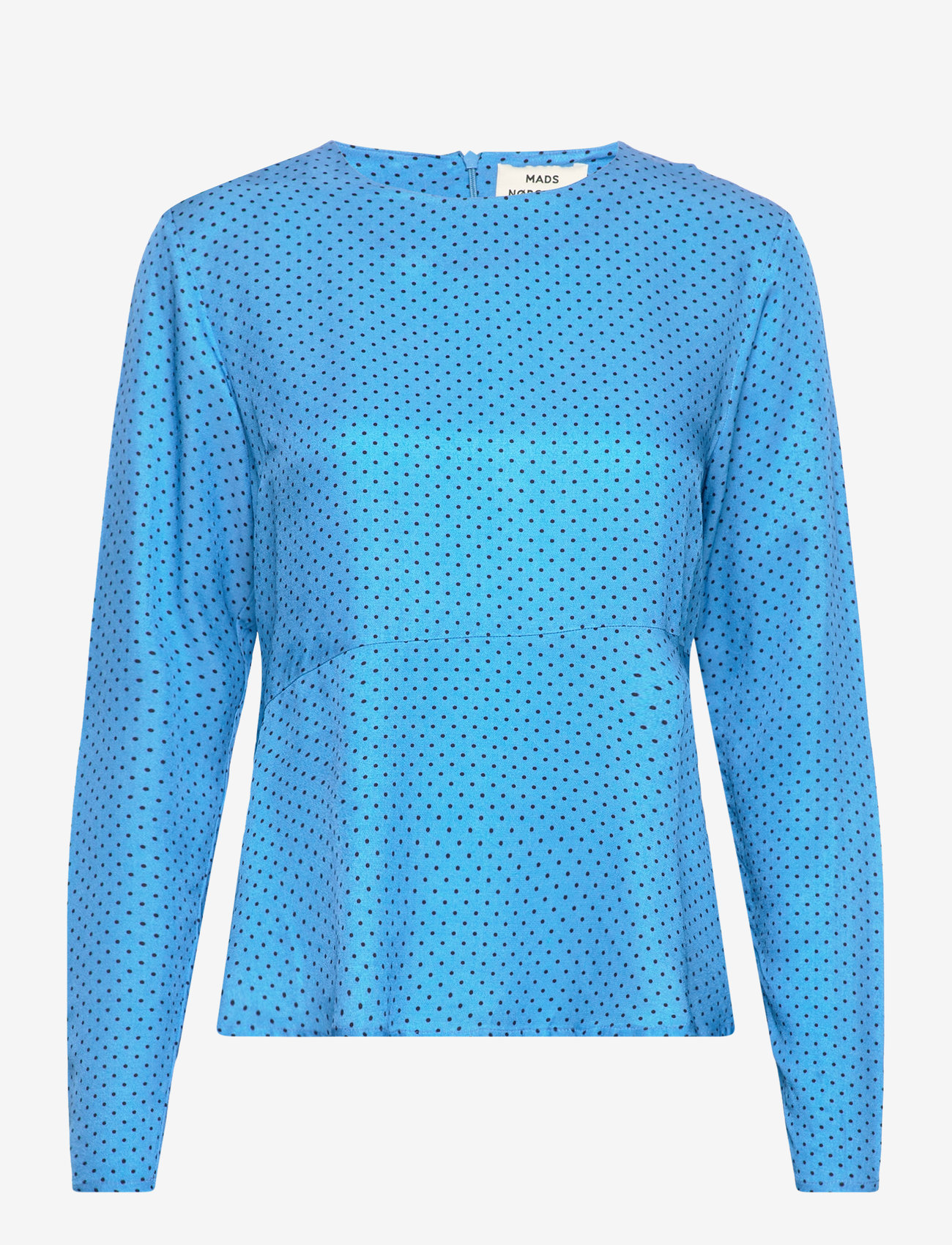 Mads Nørgaard - Star Anke Top AOP - langærmede bluser - micro dot aop/mediterranean bl - 0