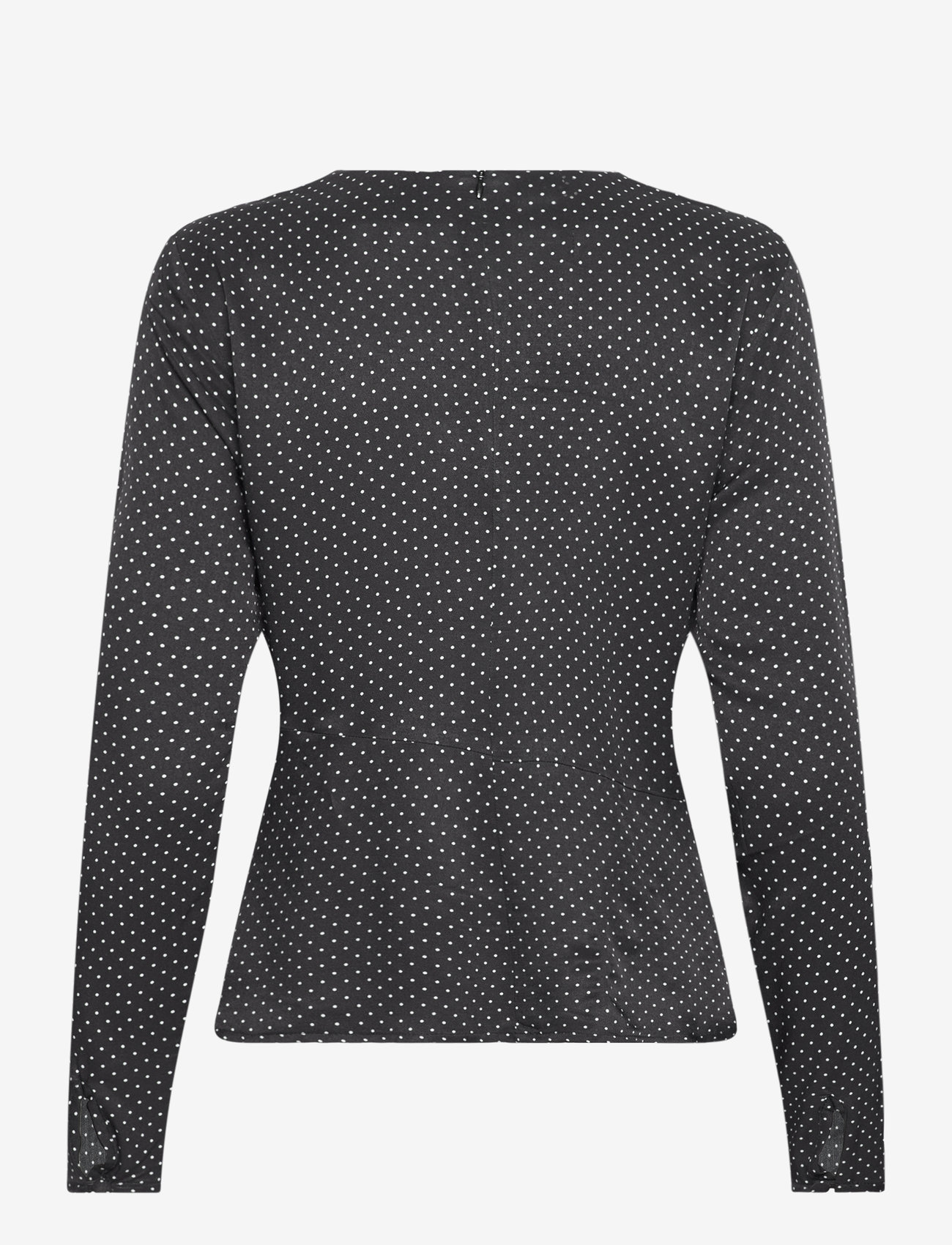 Mads Nørgaard - Star Anke Top AOP - pikkade varrukatega pluusid - micro dot aop/black - 1