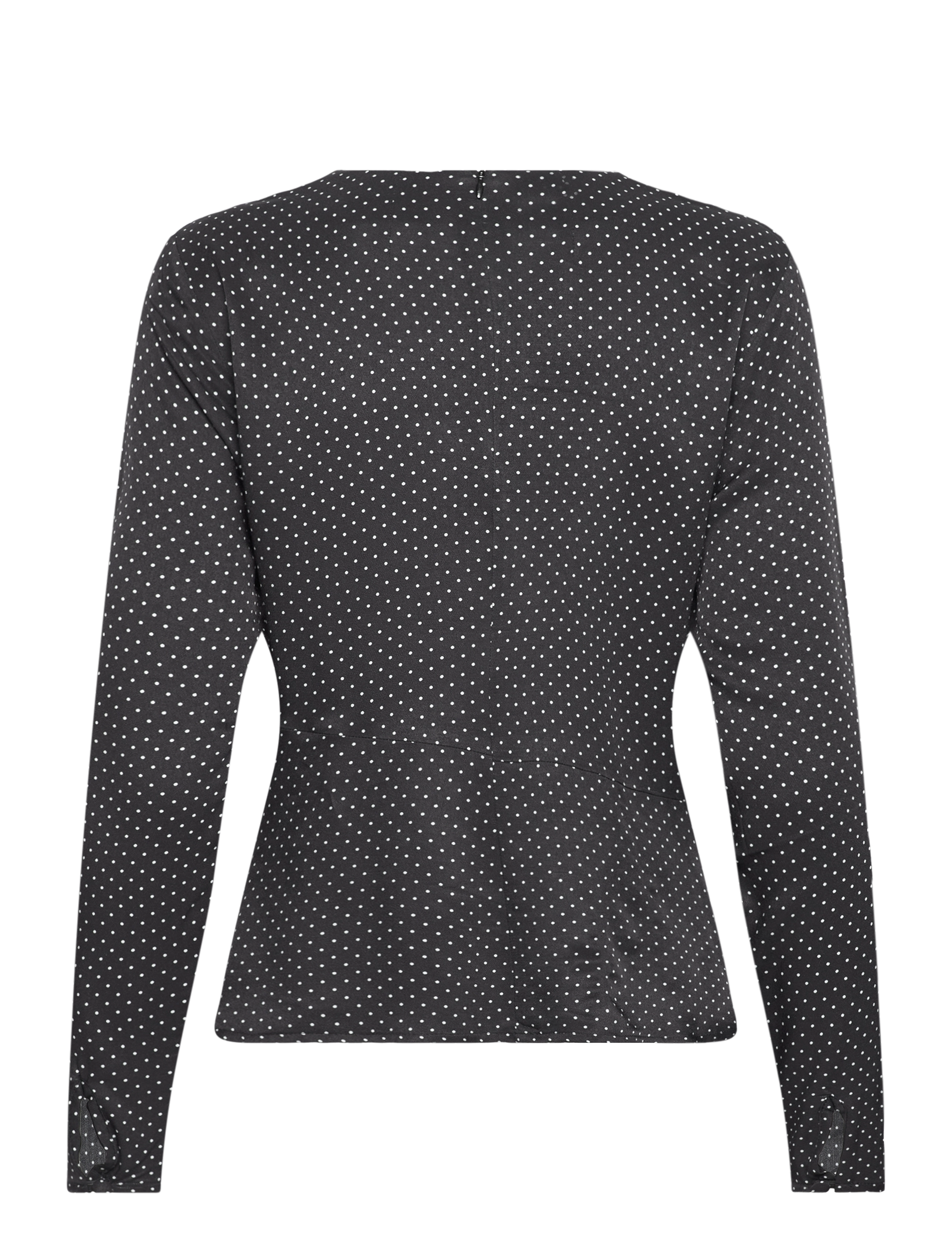 Mads Nørgaard - Star Anke Top AOP - langærmede bluser - micro dot aop/black - 1