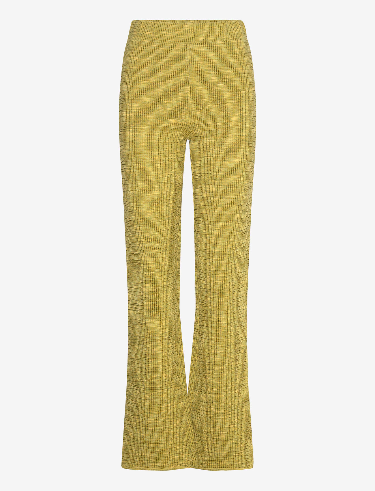 Mads Nørgaard - Mel Crepe Ura Pants - straight leg hosen - misted yellow melange - 0