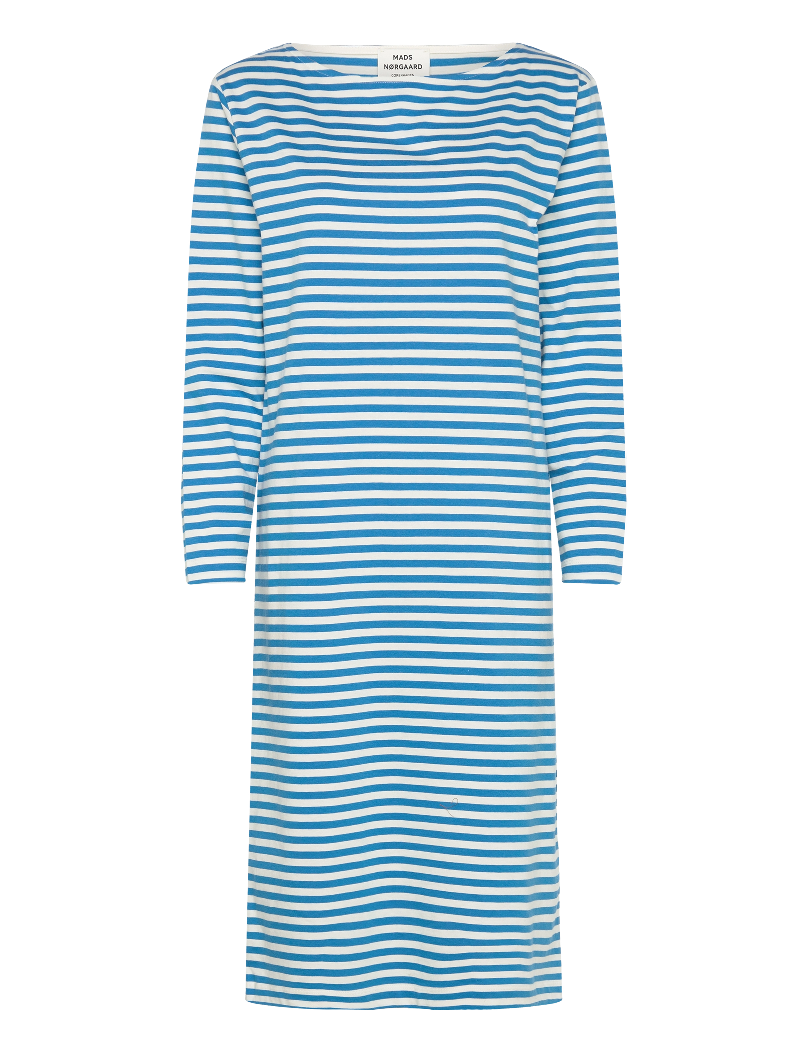 Mads Nørgaard Soft Single Stripe Silas Dress, XS, Dresses, Blau - Knee-length & Midi, Frauen