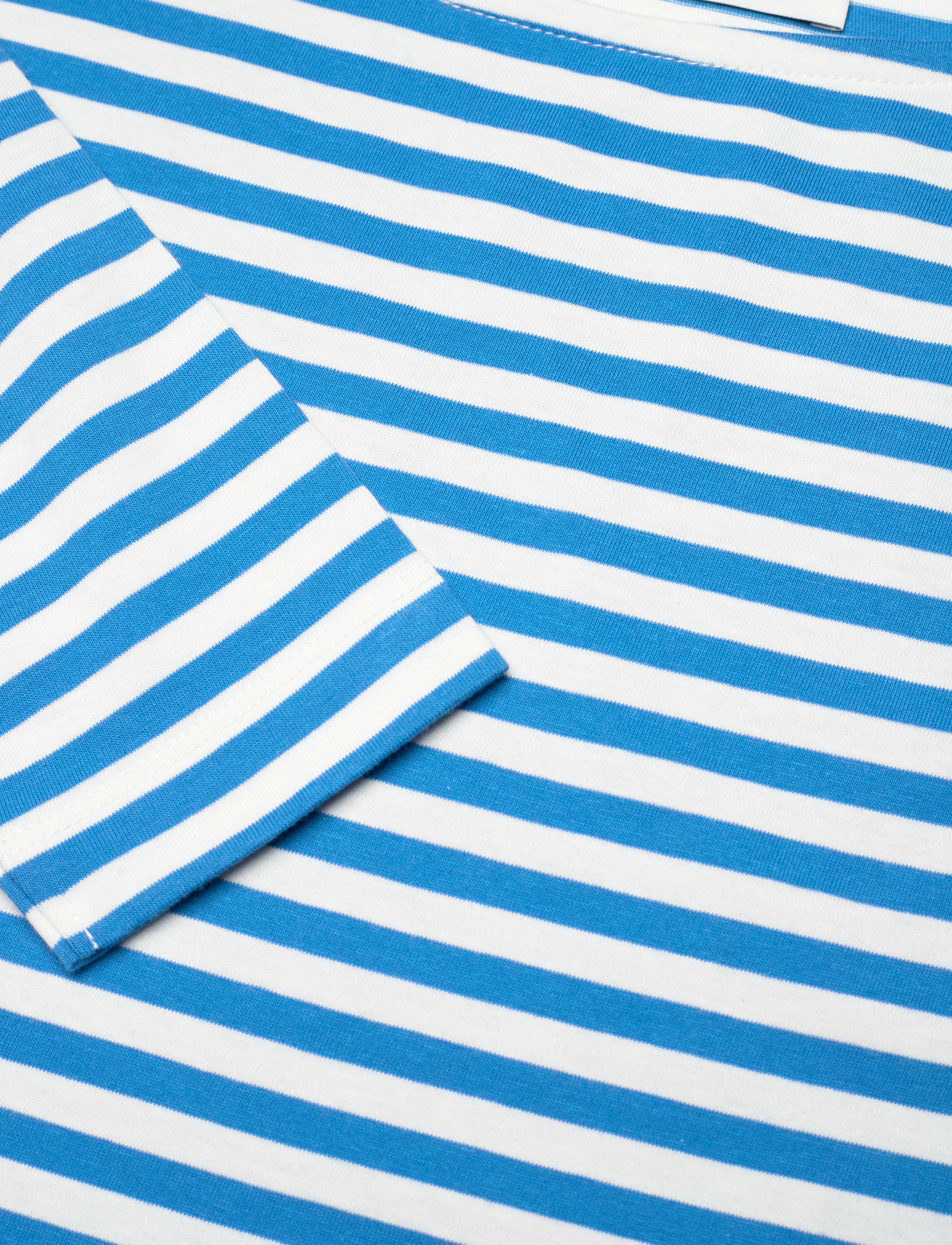 Mads Nørgaard - Soft Single Stripe Silas Dress - mediterrenean blue/snowwhite - 2