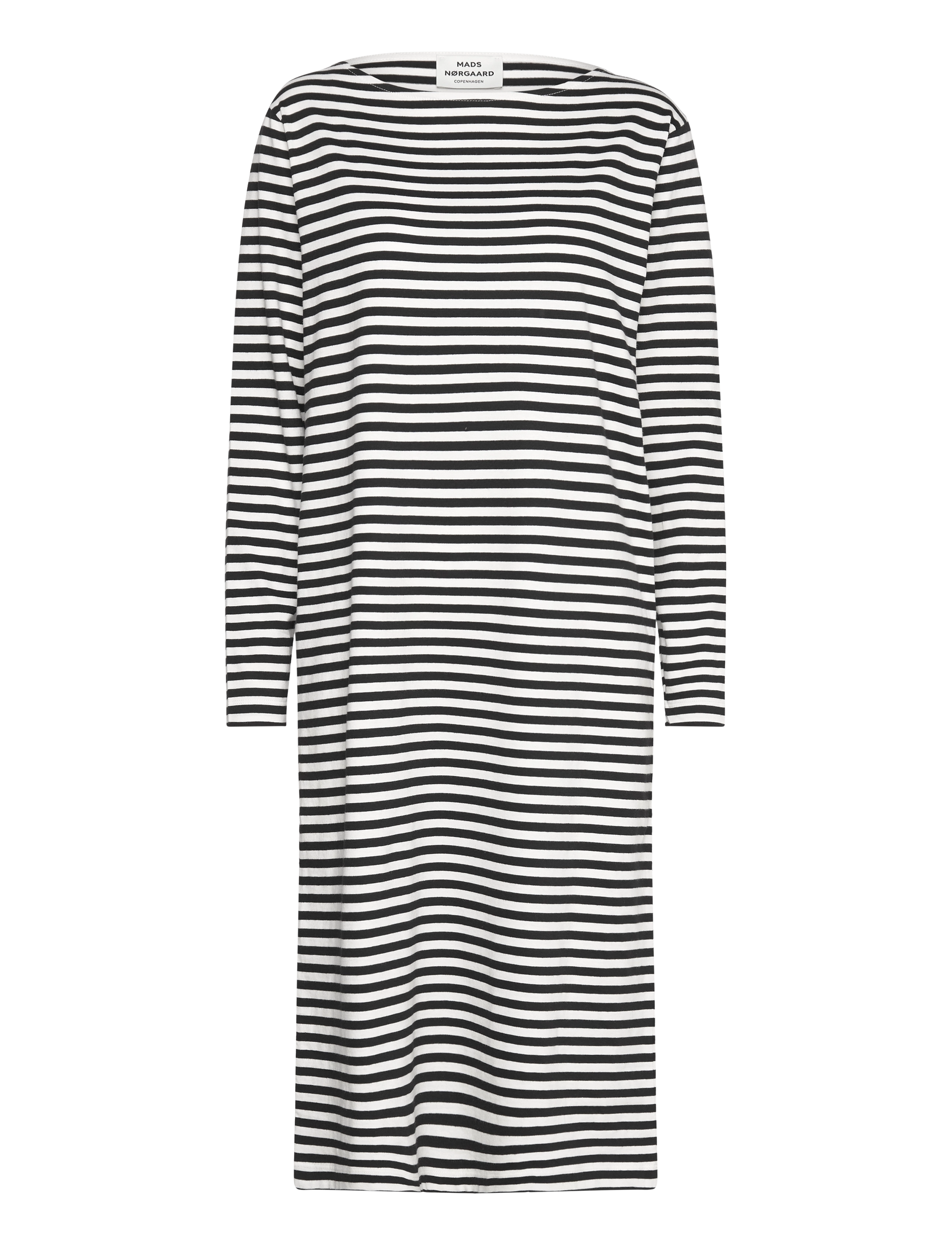 MADS NØRGAARD Soft Single Stripe Silas Kleid Schwarz - XS - Damen