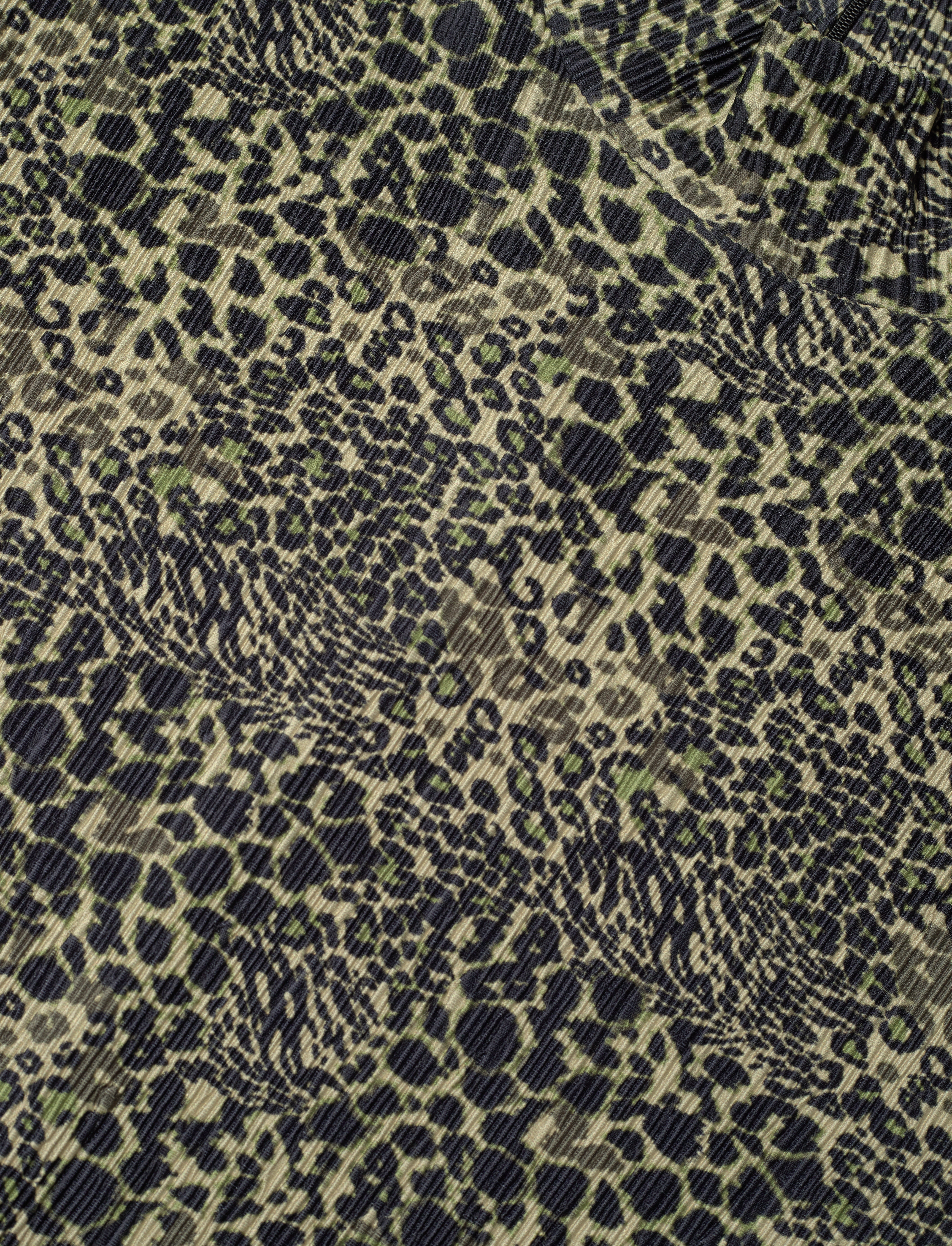 Mads Nørgaard - Luno Halto Dress AOP - midi kjólar - leo aop/olive branch - 2
