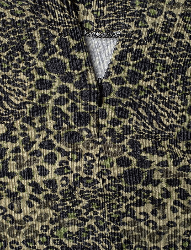 Mads Nørgaard - Luno Halto Dress AOP - midikleidid - leo aop/olive branch - 3