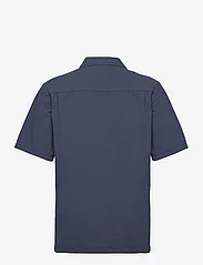 Mads Nørgaard - Seersucker Kenji Shirt SS - nordisk style - sargasso sea - 1