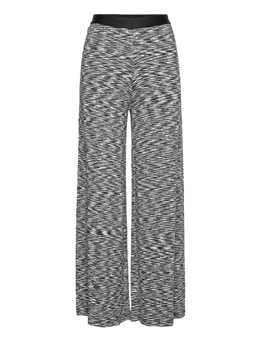 Mads Nørgaard - 2x2 Cotton Space Veran Pants - pantalons larges - multi black - 0