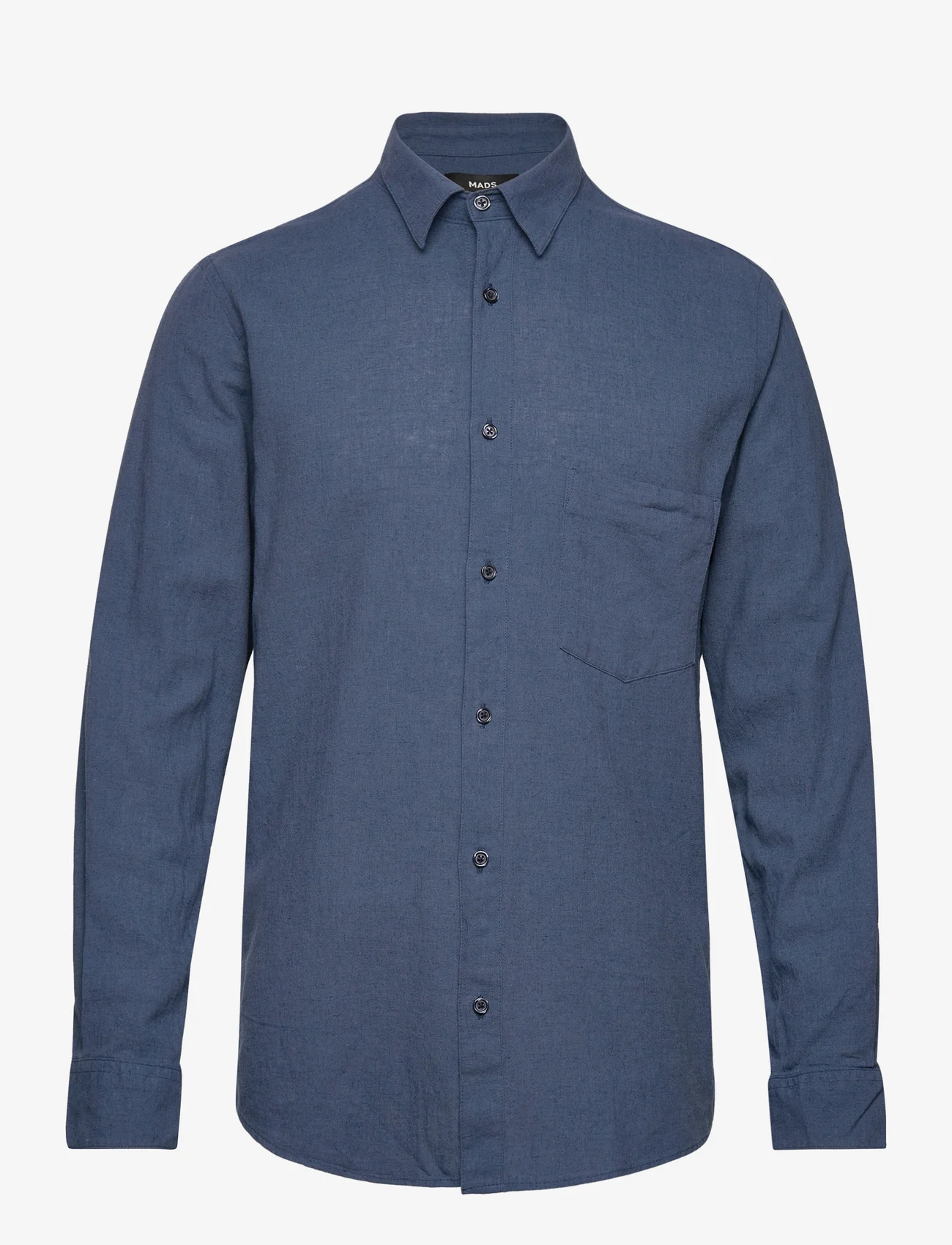 Mads Nørgaard - Cotton Linen Sune Shirt - nordic style - sargasso sea - 0
