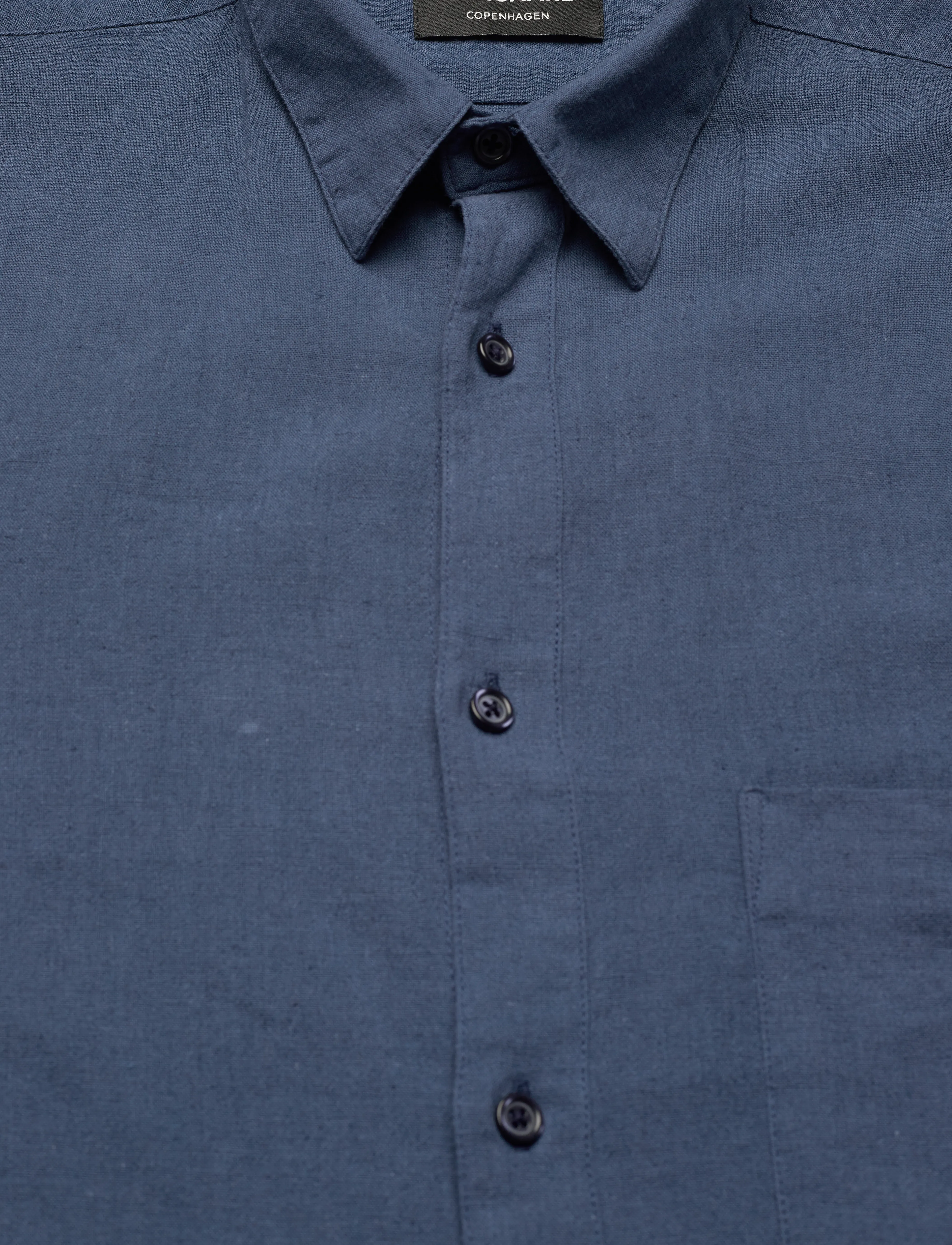 Mads Nørgaard - Cotton Linen Sune Shirt - sargasso sea - 2
