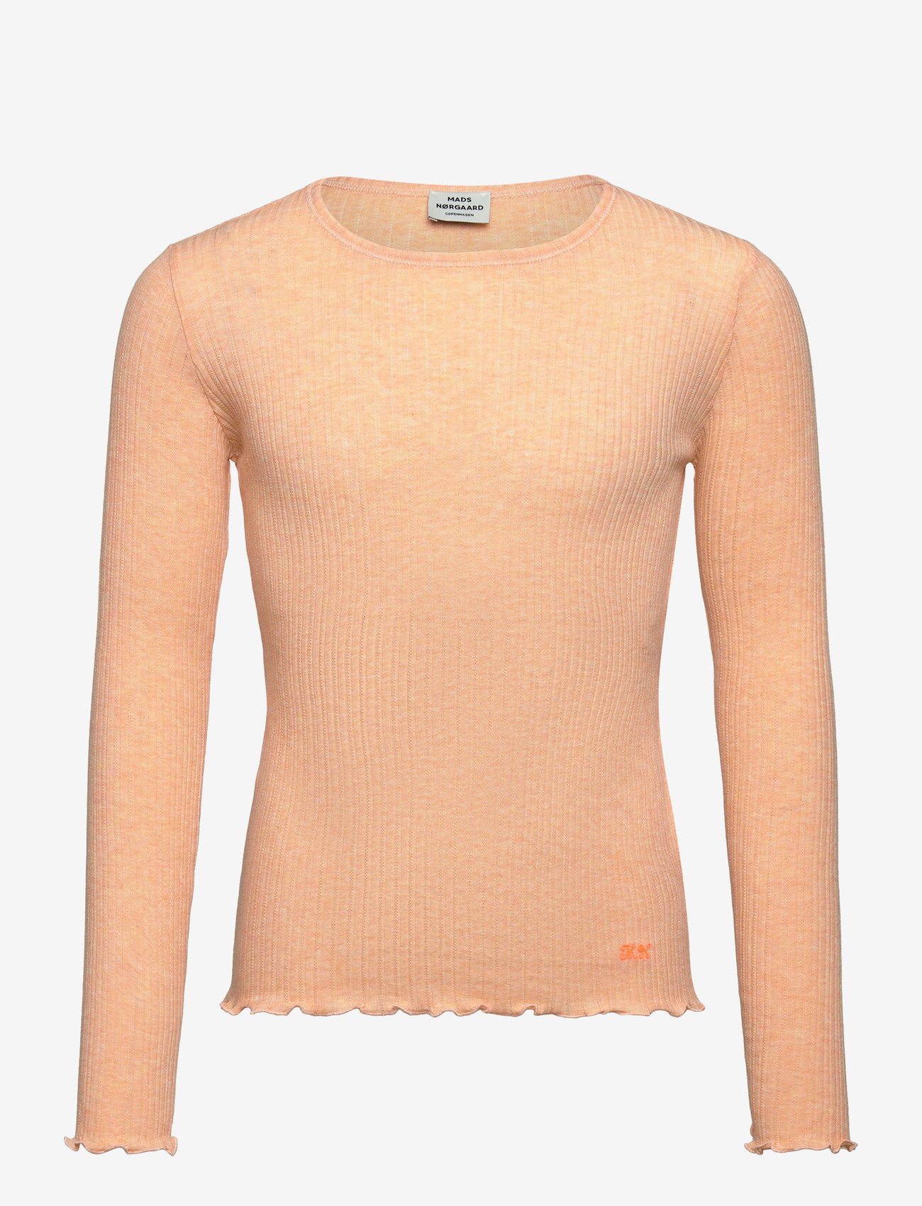 Mads Nørgaard - Pointella Trudy Tee LS - coral melange - 0