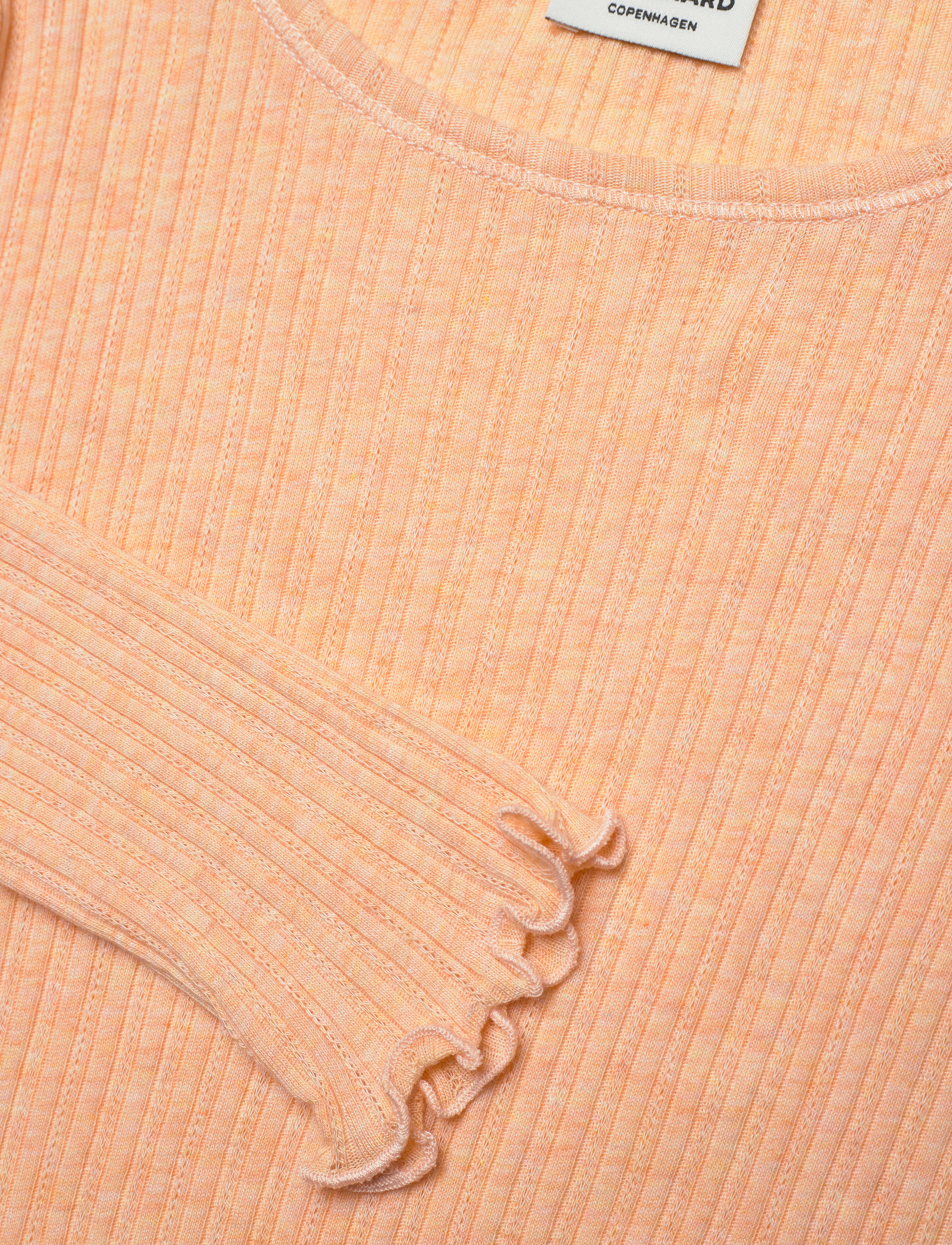 Mads Nørgaard - Pointella Trudy Tee LS - coral melange - 2